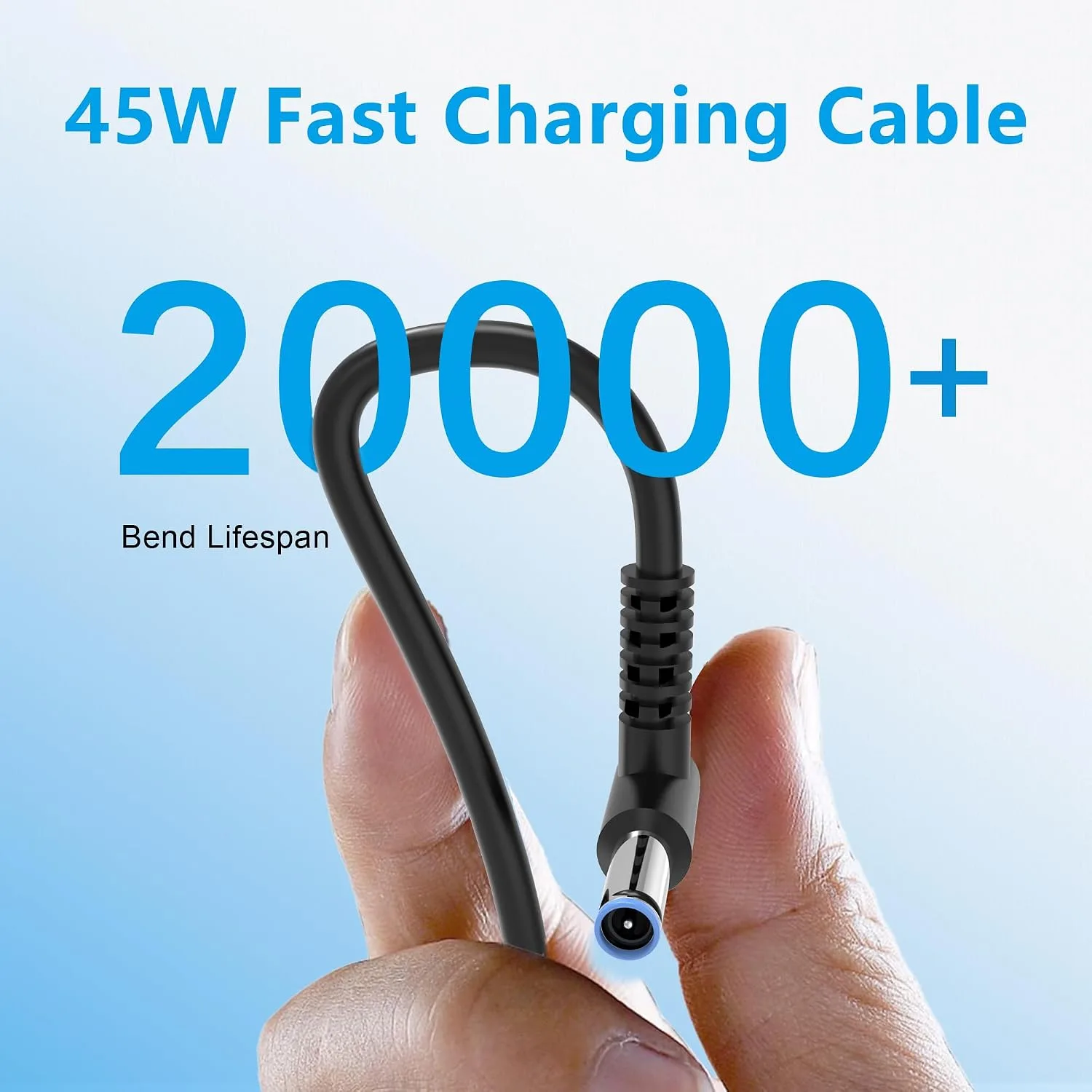 45W Charger Compatible with HP Laptop Charger Blue Tip 4.5mm,741727-001 TPN-C125 HSTNN-LA40 HSTNN-DA40 854054-002 HSTNN-CA40 740015-002 740015-003 740015-004 15-f387wm 15-f272wm 15-f233wm