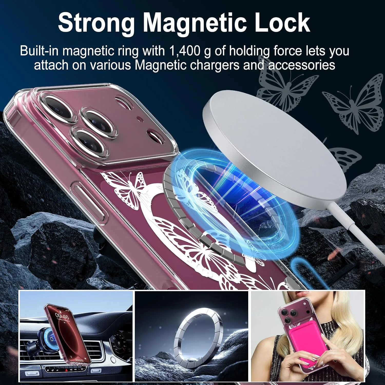tharlet Magnetic Case Fit for iPhone 18 Pro, Compatible with MagSafe