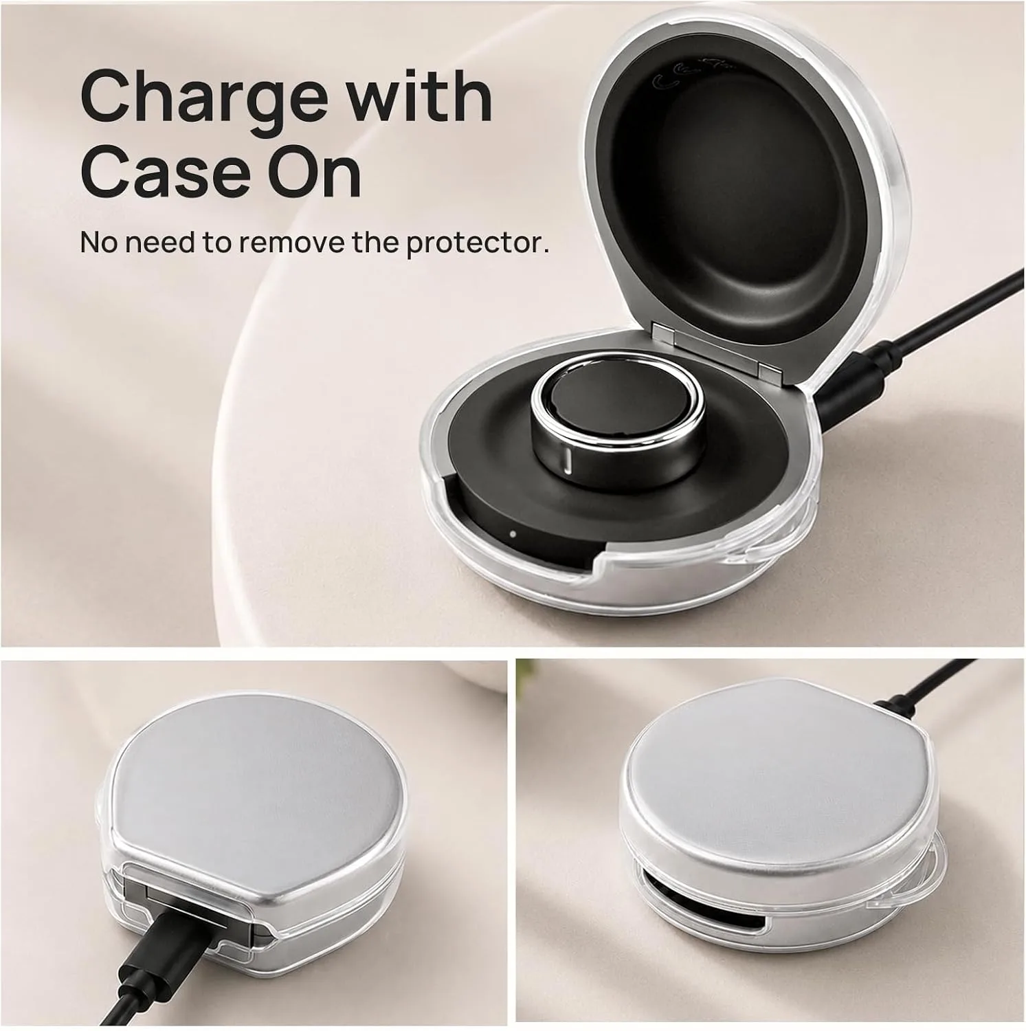 Clear TPU Cover for Oura Ring Gen 5/4 Charger