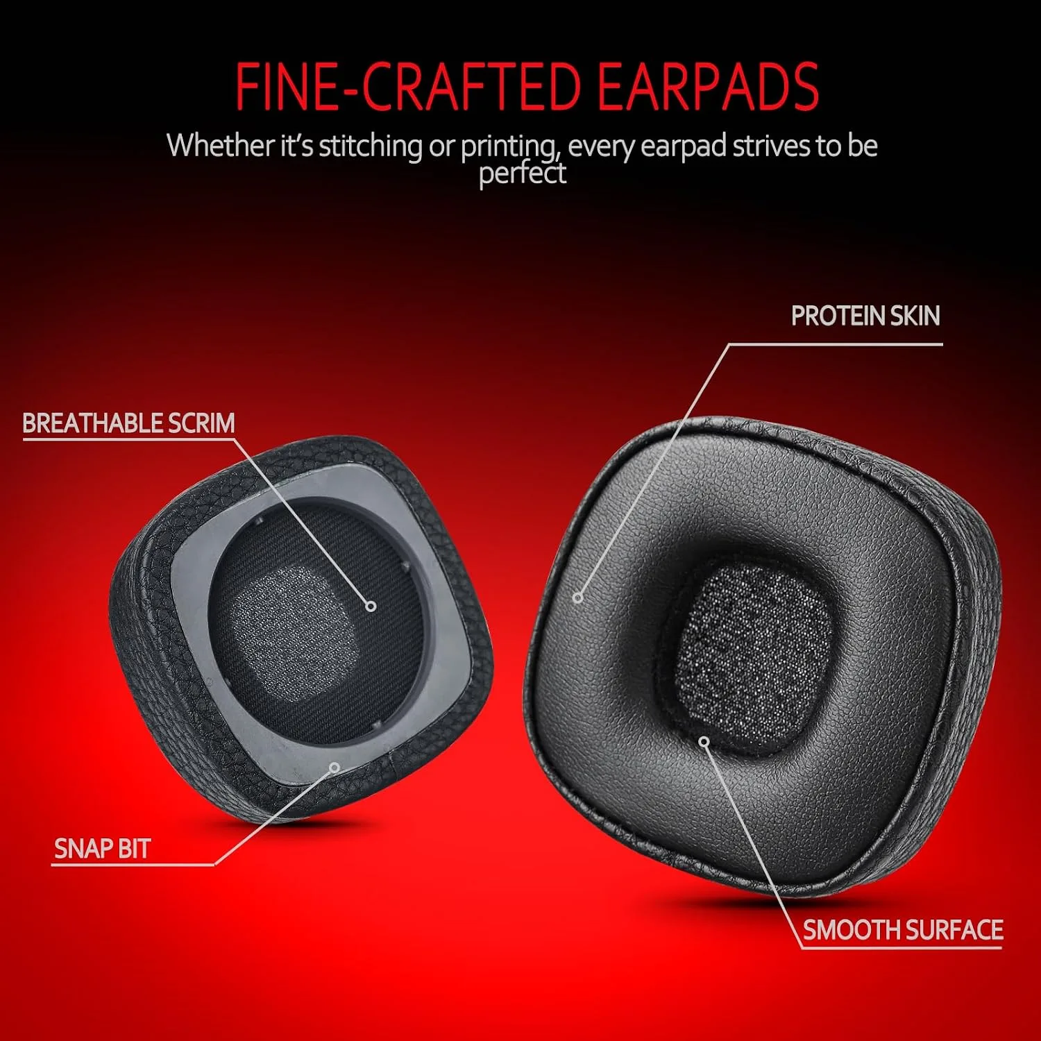 Krone Kalpasmos Marshall Major III/IV Replacement Ear Pads, Leather, Black