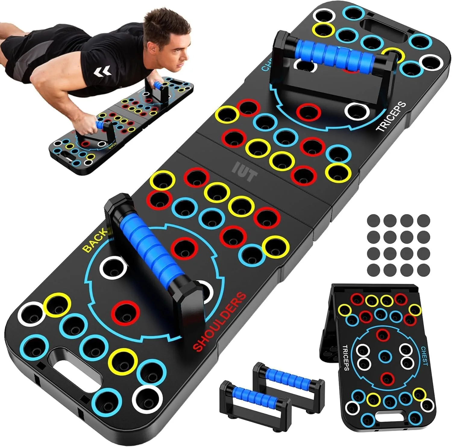 Push Up Board,Foldable Pushup Board for Man,Portable 30 in 1 Push Up Bar