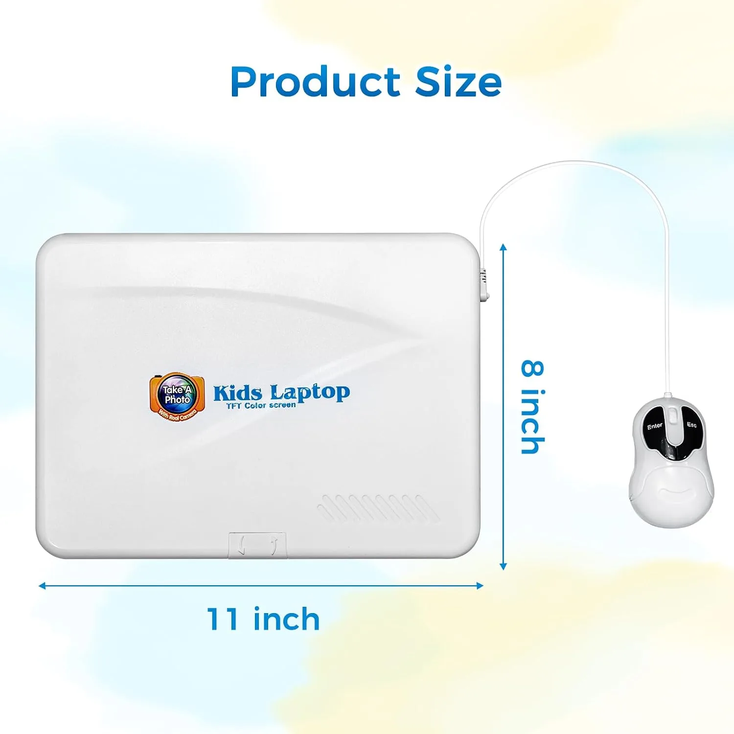 Kids Laptop with Camera, Educational Color Screen Laptop with 64 Learning Modes, Computer for Kids Ages 5+