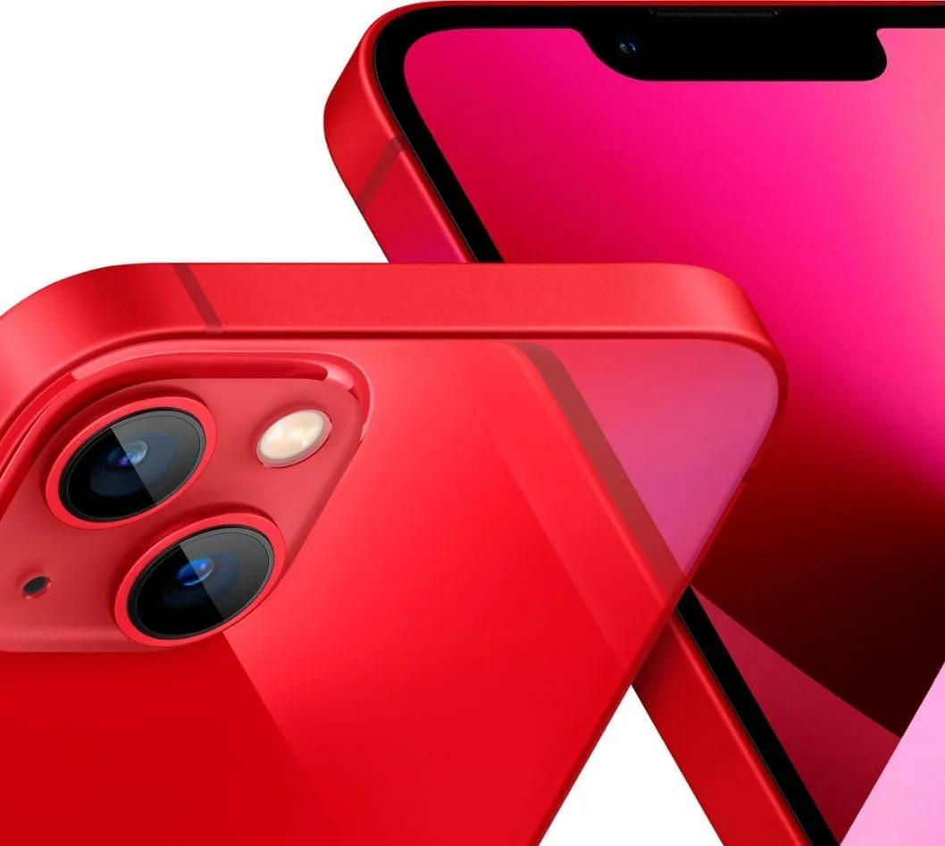 Apple iPhone 13, 128GB, PRODUCT RED - Unlocked (Renewed)