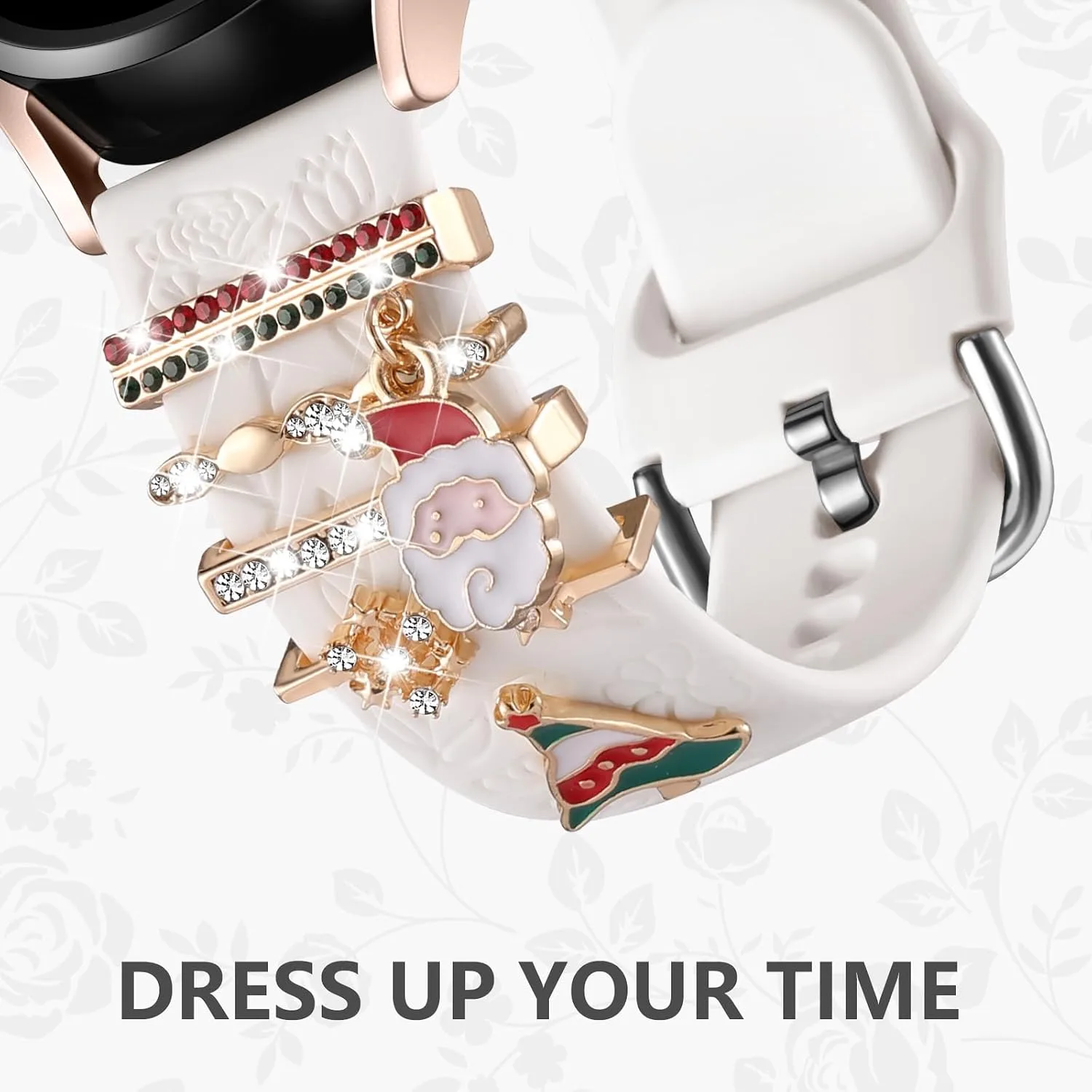 DaQin Flower Engraved Band Compatible with Samsung Galaxy Watch 7 Bands