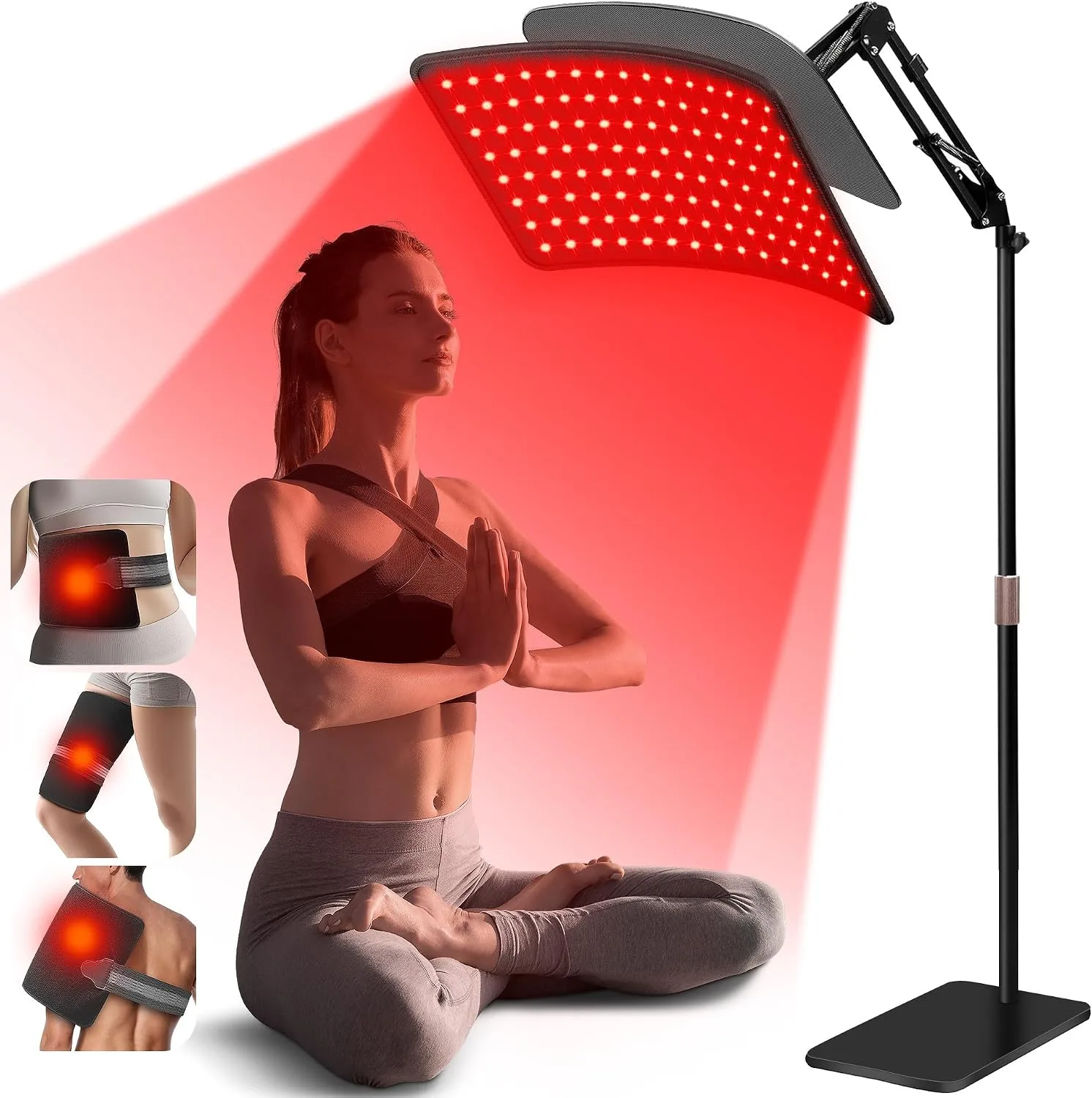 INTEO Red Light Therapy for Face and Body, Infrared Red Light Therapy Lamp