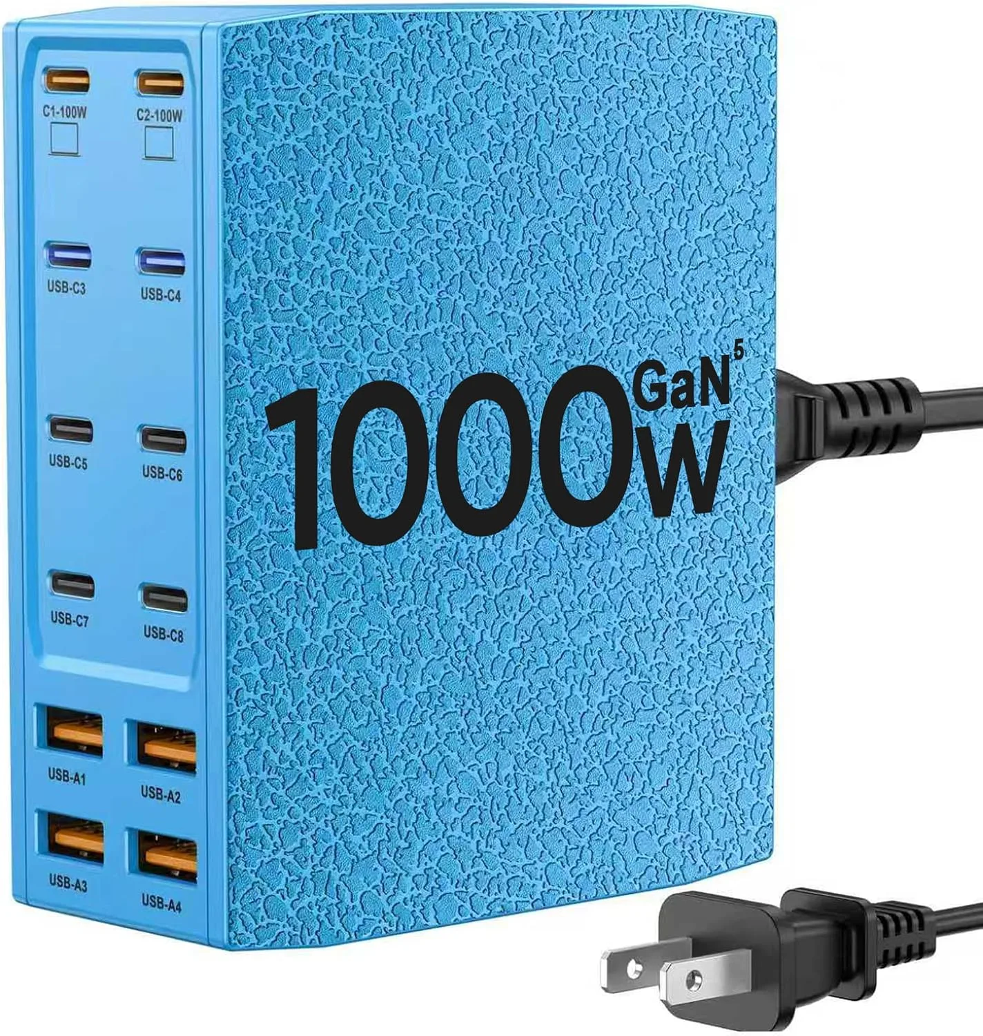 1000W USB Charging Station,12-Port USB C Charger Block with Dual 100W PD