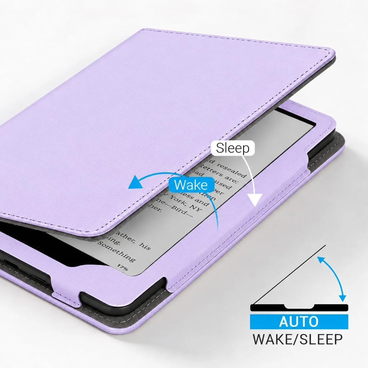 CoBak Case with Stand for 6" Kindle 2026 New Model, Lilac