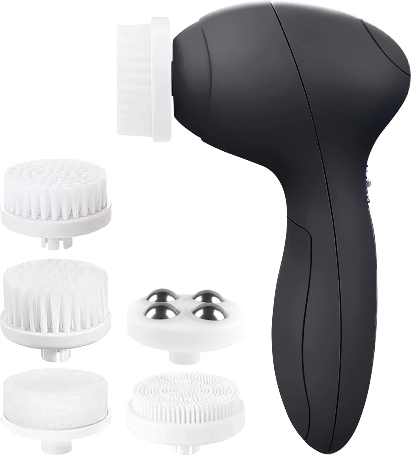 VISOFO Facial Cleansing Brush, Face Scrubber, Exfoliating, Cleaning, Onyx