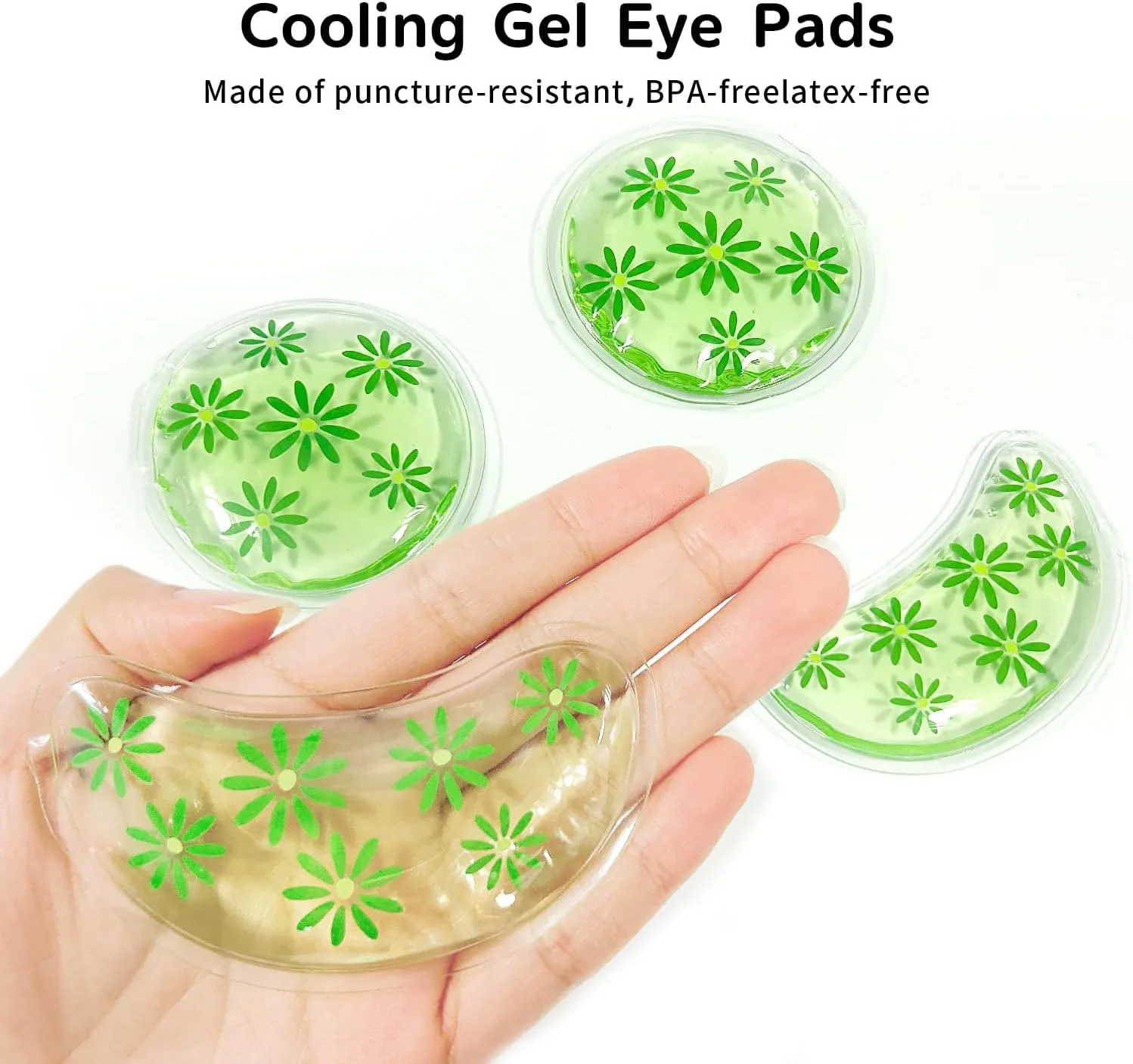 4PCS Gel Eye Ice Pack Set Reusable, Cold and Hot Compress for Eyes
