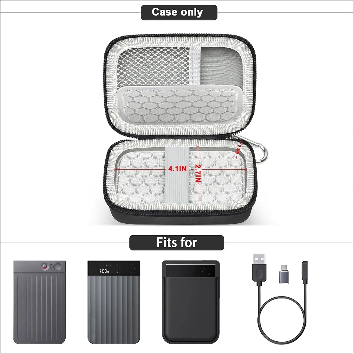 Travel Carrying Case for Plaud Note Pro/Note AI Voice Recorder