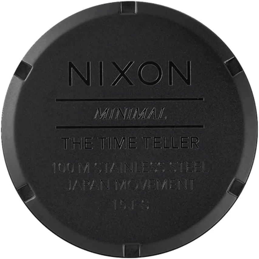 NIXON Time Teller A045 - 100m Water Resistant Men's Analog Fashion Watch (37mm Watch Face, 19.5mm-18mm Stainless Steel Band)