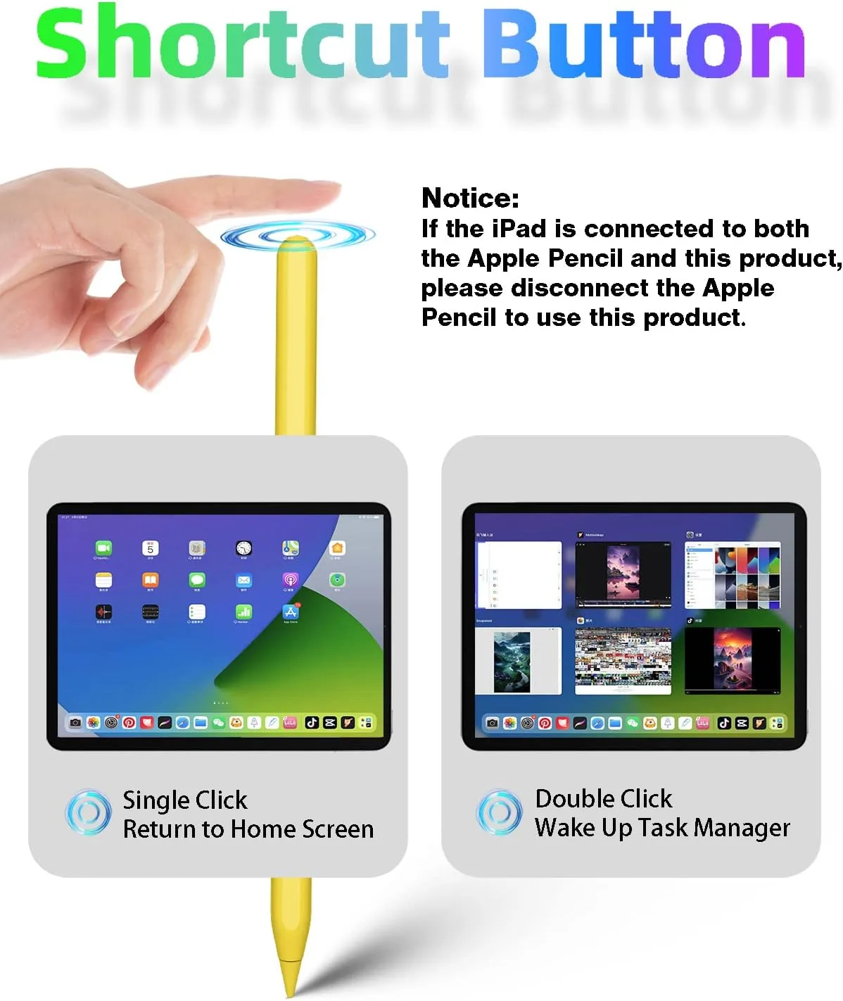 Gnanlen iPad Pencil 2nd Generation with Magnetic Wireless Charging,Same as Apple Pencil 2nd Generation,Stylus Pen Compatible with iPad Pro 11in 1/2/3/4,iPad Pro 12.9in 3/4/5/6,iPad Air 4/5,iPad Mini 6
