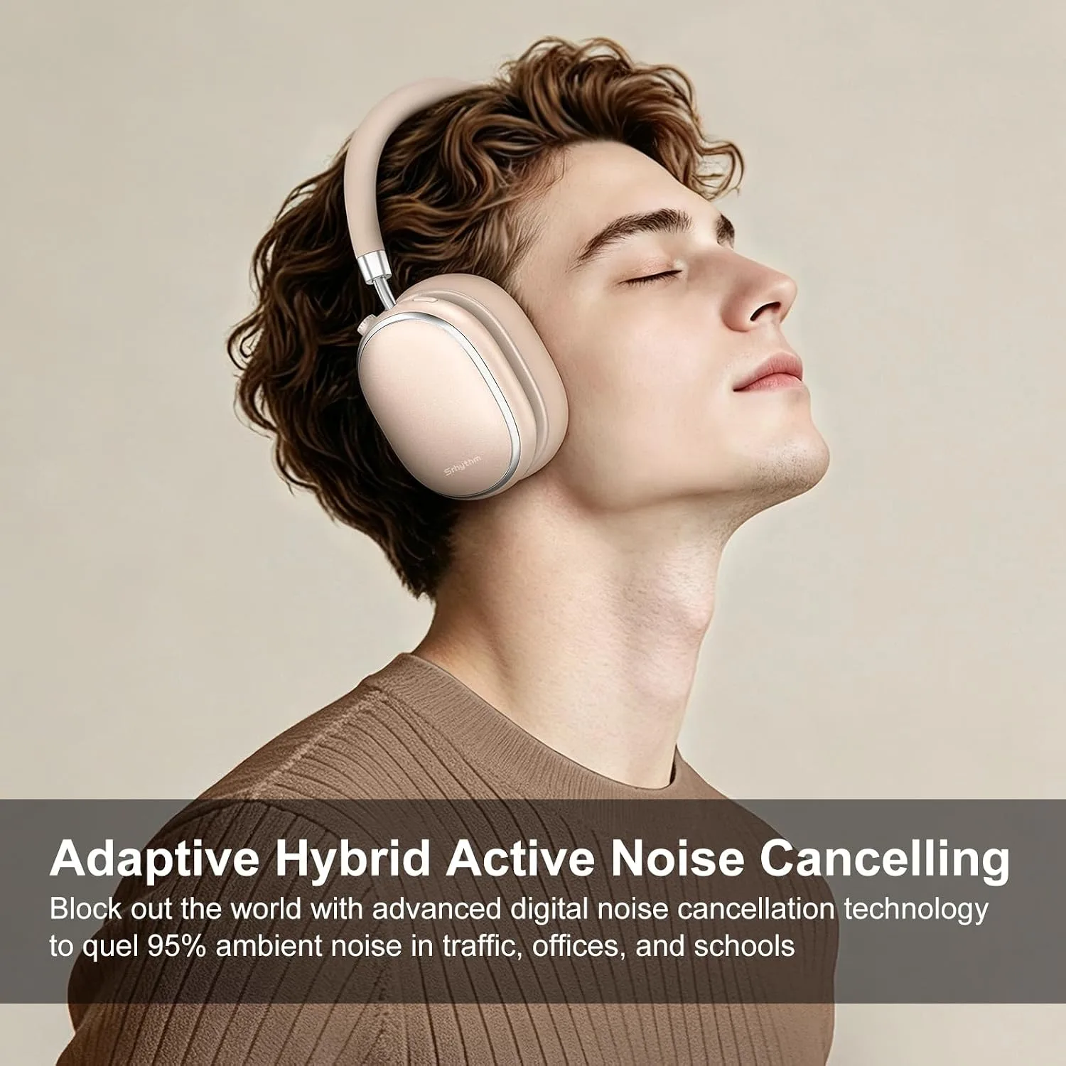 Srhythm NiceComfort 95 Adaptive Noise Cancelling Headphones Wireless