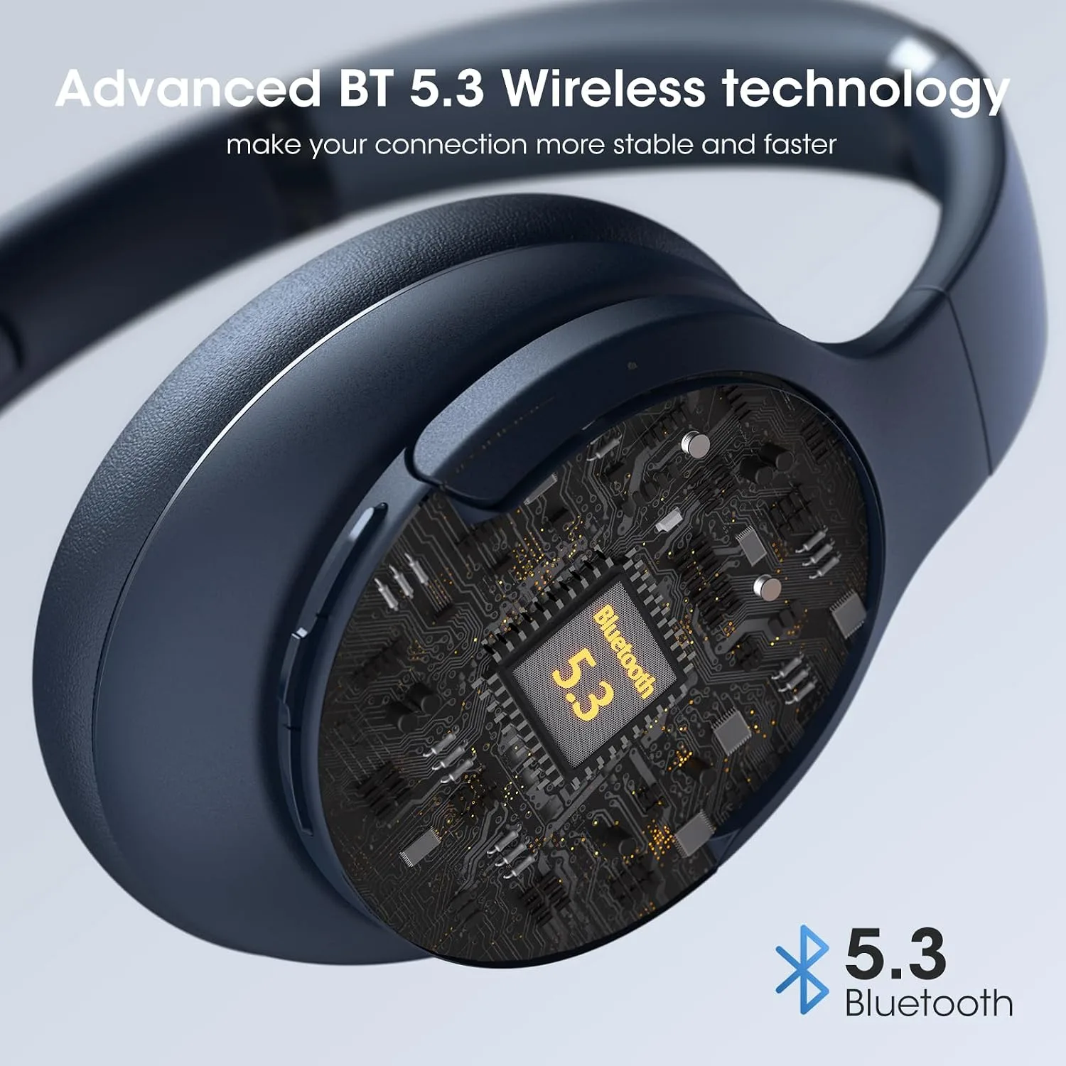 DOQAUS Wireless Headphones Over Ear, Bluetooth Headphones, APP Control