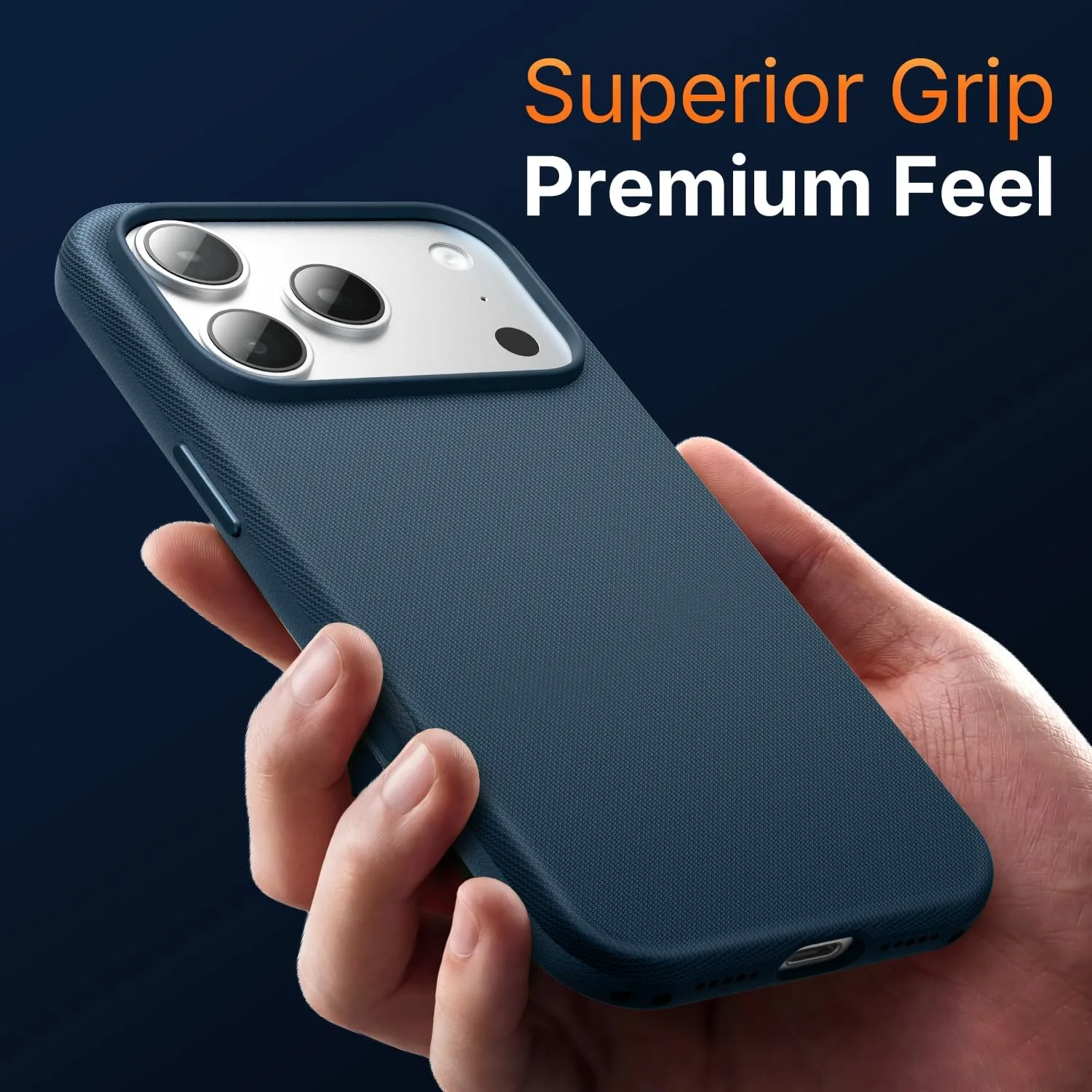 Mkeke for iPhone 18 Pro Max Case Techwoven Blue