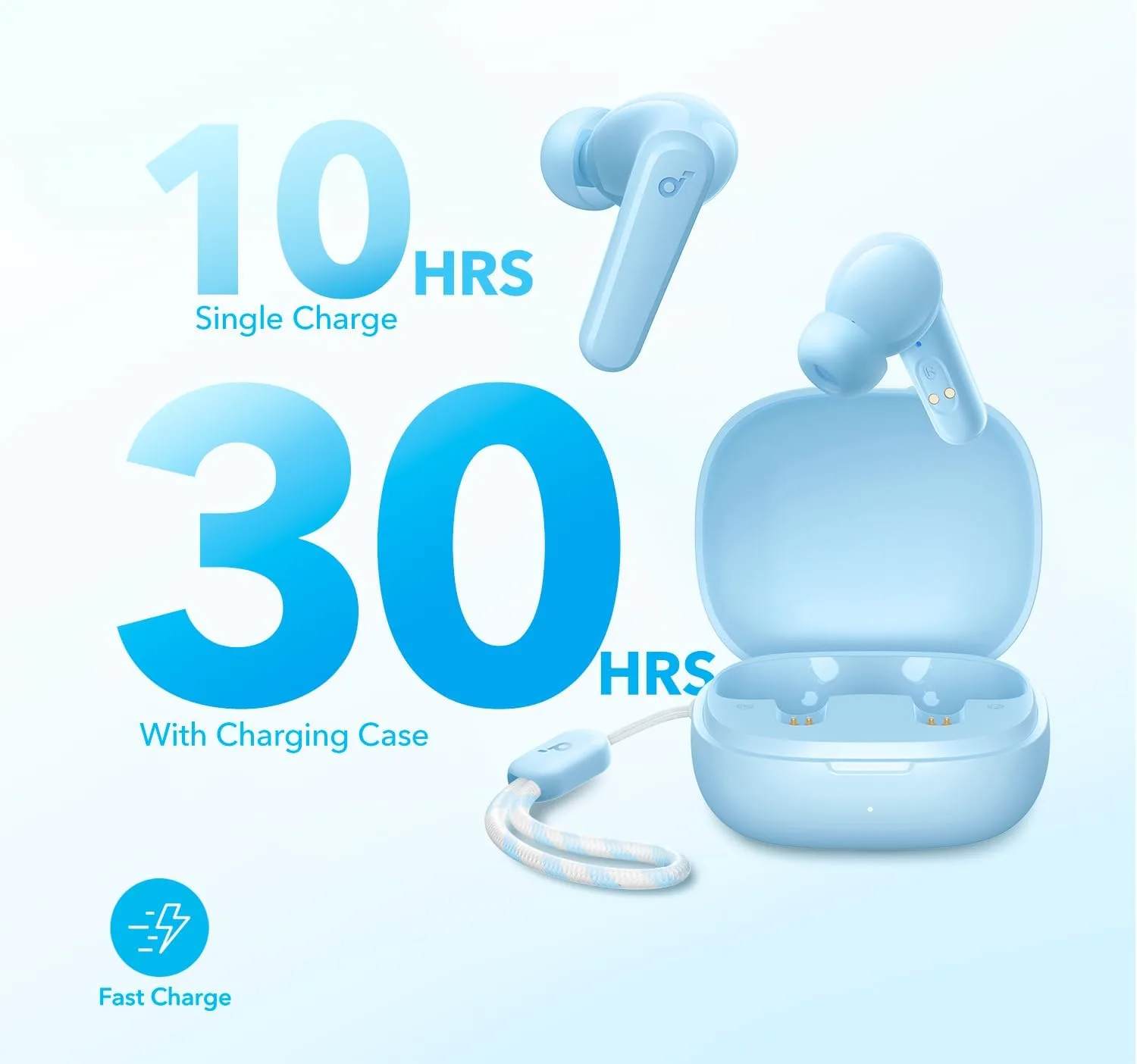 Soundcore by Anker P20i True Wireless Earbuds, with Big Bass, 30H Playtime