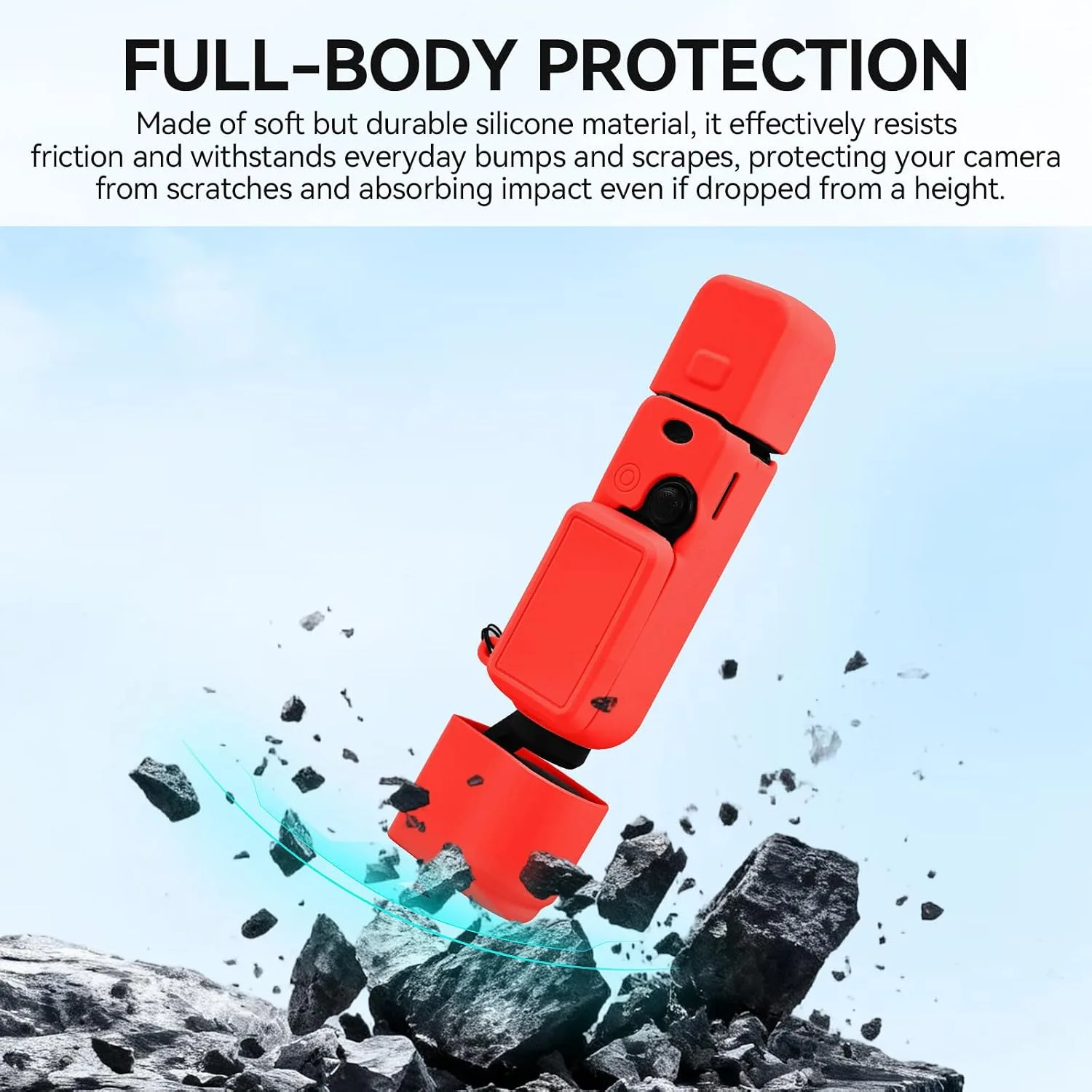 Protective Case for DJI Osmo Pocket 3/Xtra Muse Camera(Red)