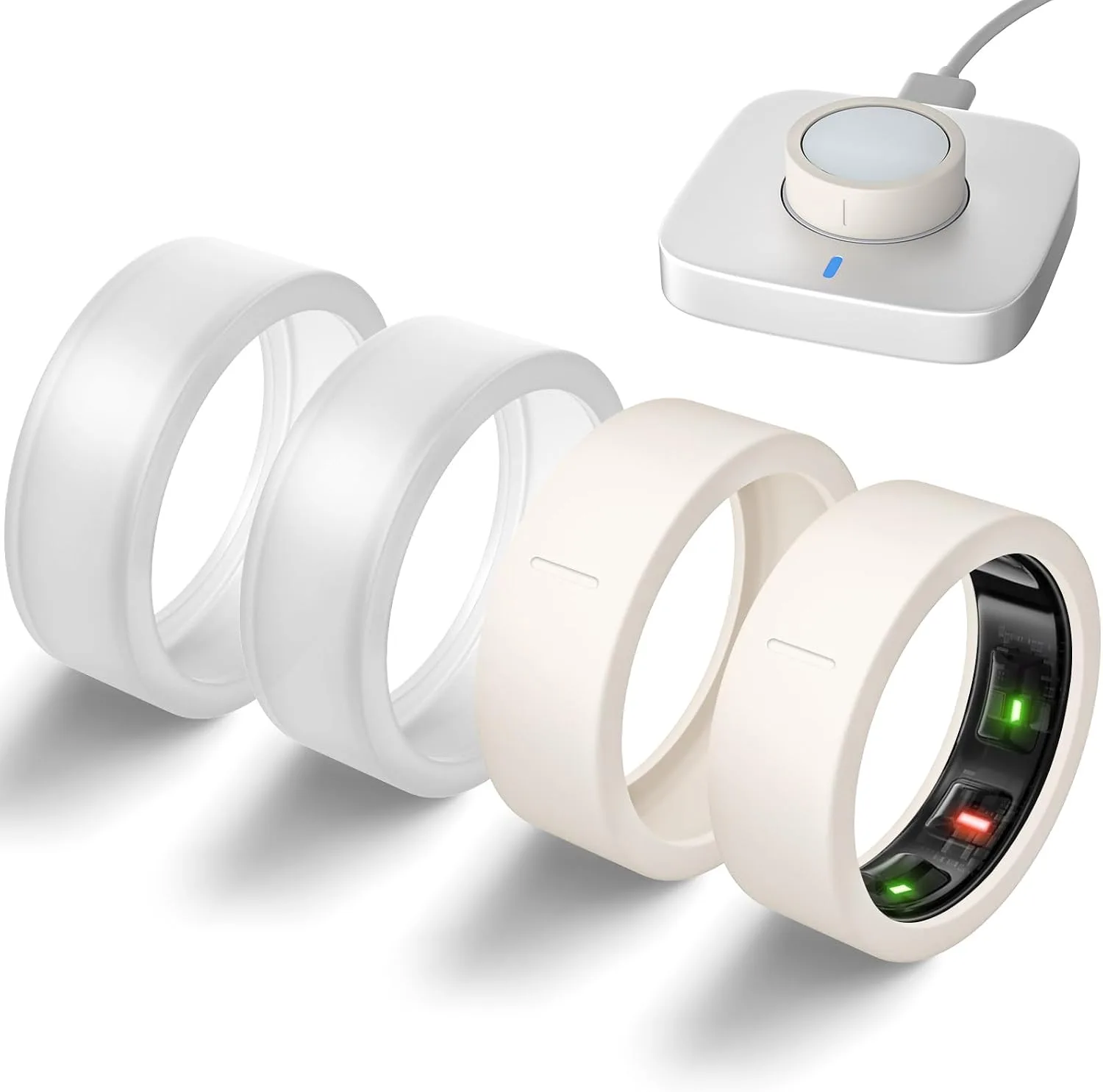4 Pack Ultra-Thin Covers Compatible with Oura Ring Gen 4/Oura Gen 3 Cover