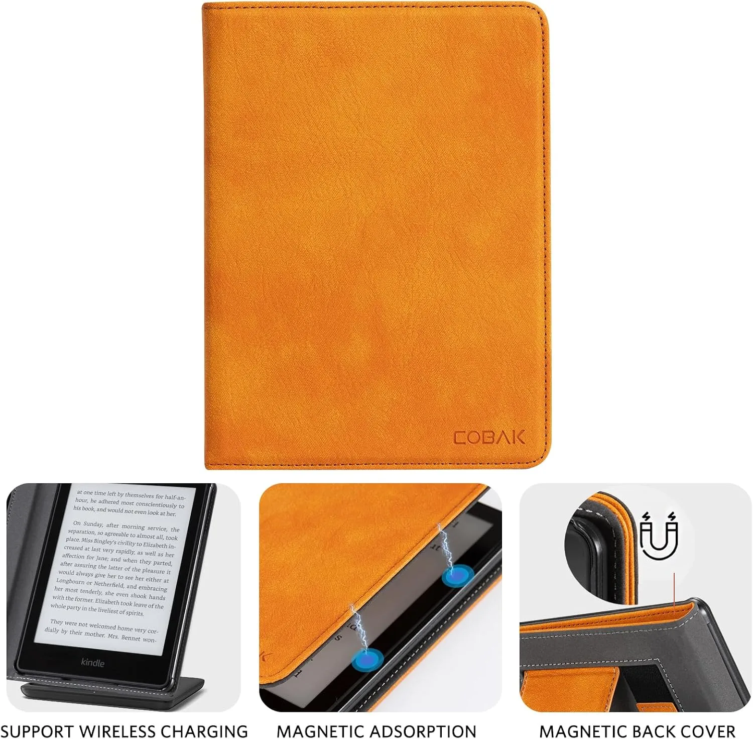 CoBak Case with Stand for for 6" Kindle (2024 & 2022, 11th Gen)