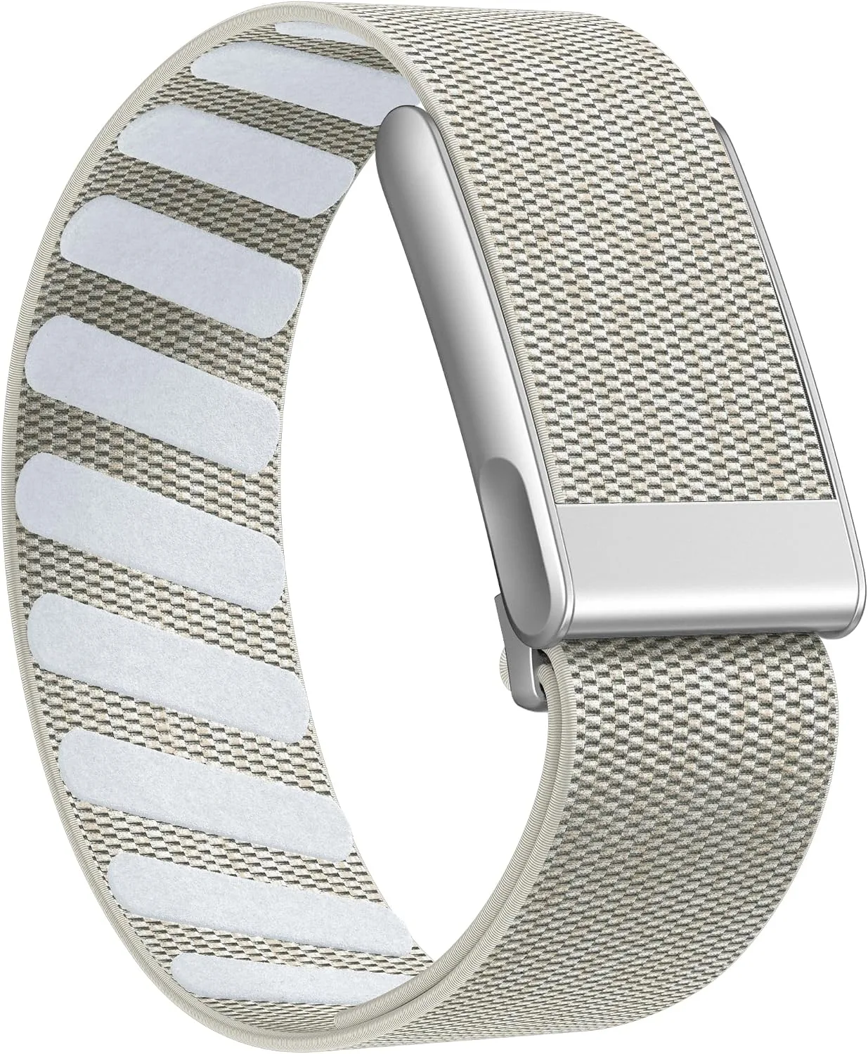 Getino Sport Band Compatible with Whoop 5.0 Bands One, Peak and Life/MG, Breathable Adjustable Elastic Replacement Soft Nylon Strap Accessories for Whoop Band 5.0 Fitness Tracker, GrayishApricot