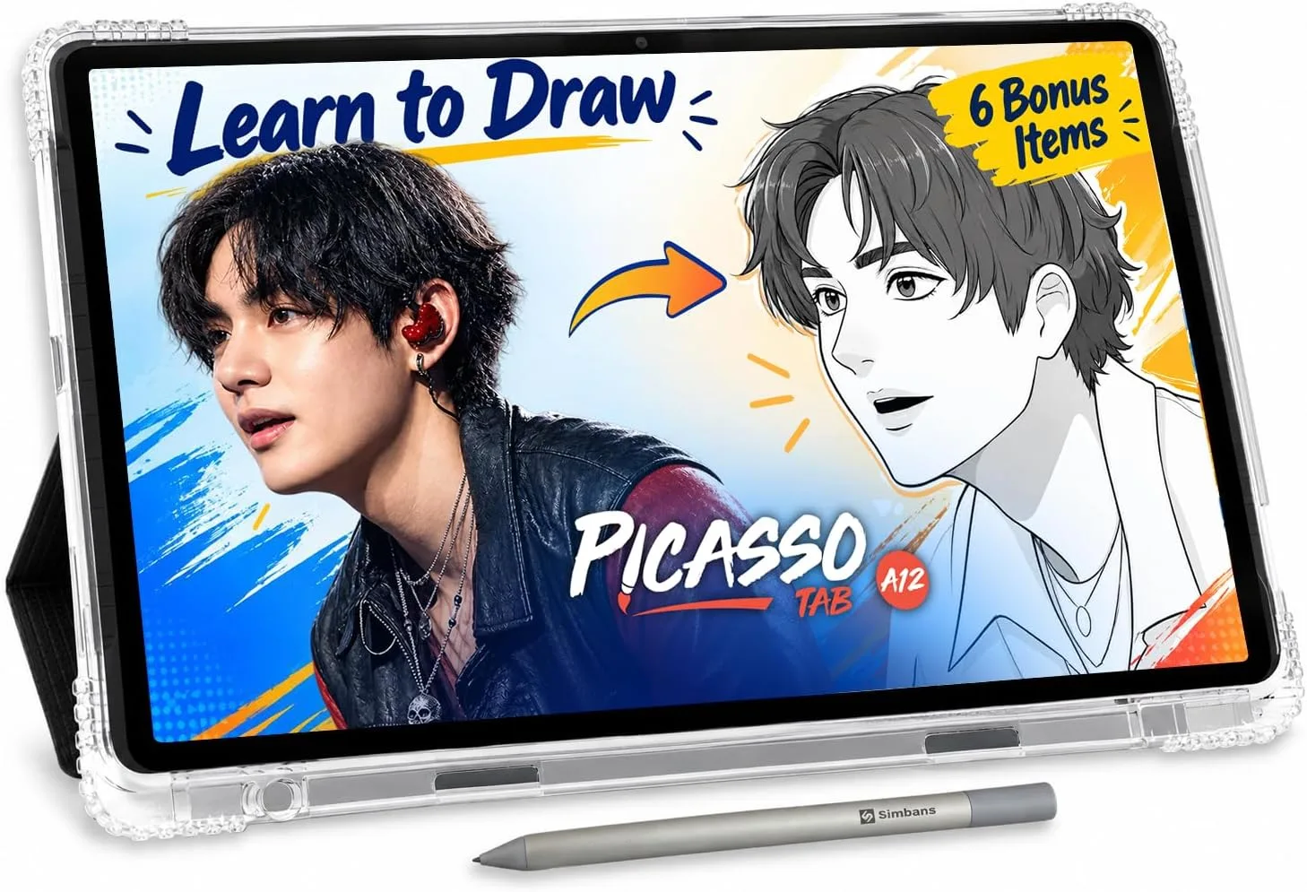 PicassoTab 12" Standalone Drawing Tablet, No Computer Needed, Portable -A12