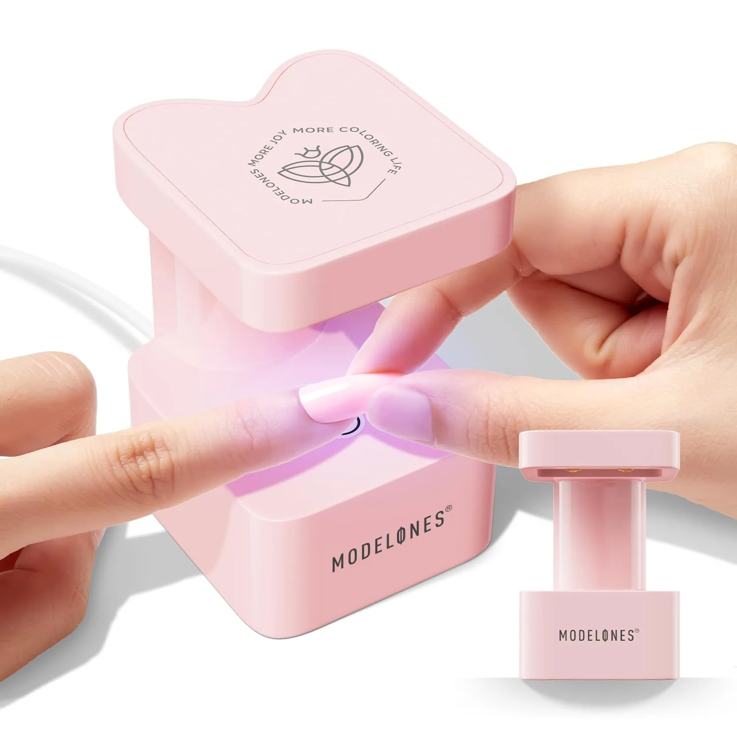 Lámpara UV Mini para Uñas de Gel Modelones con 2 Temporizadores