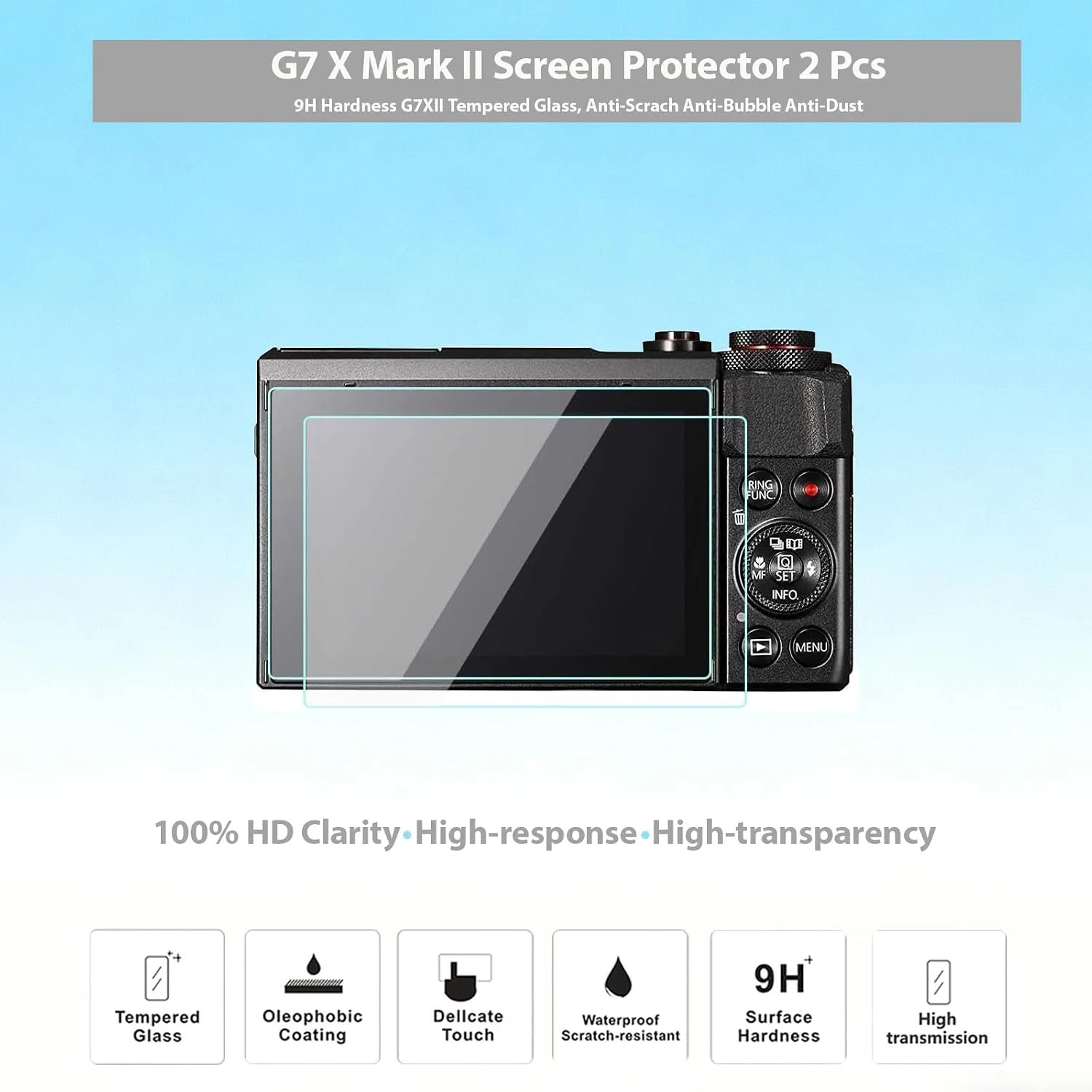 Camera Case for Canon G7X Mark II / G7X II - Green