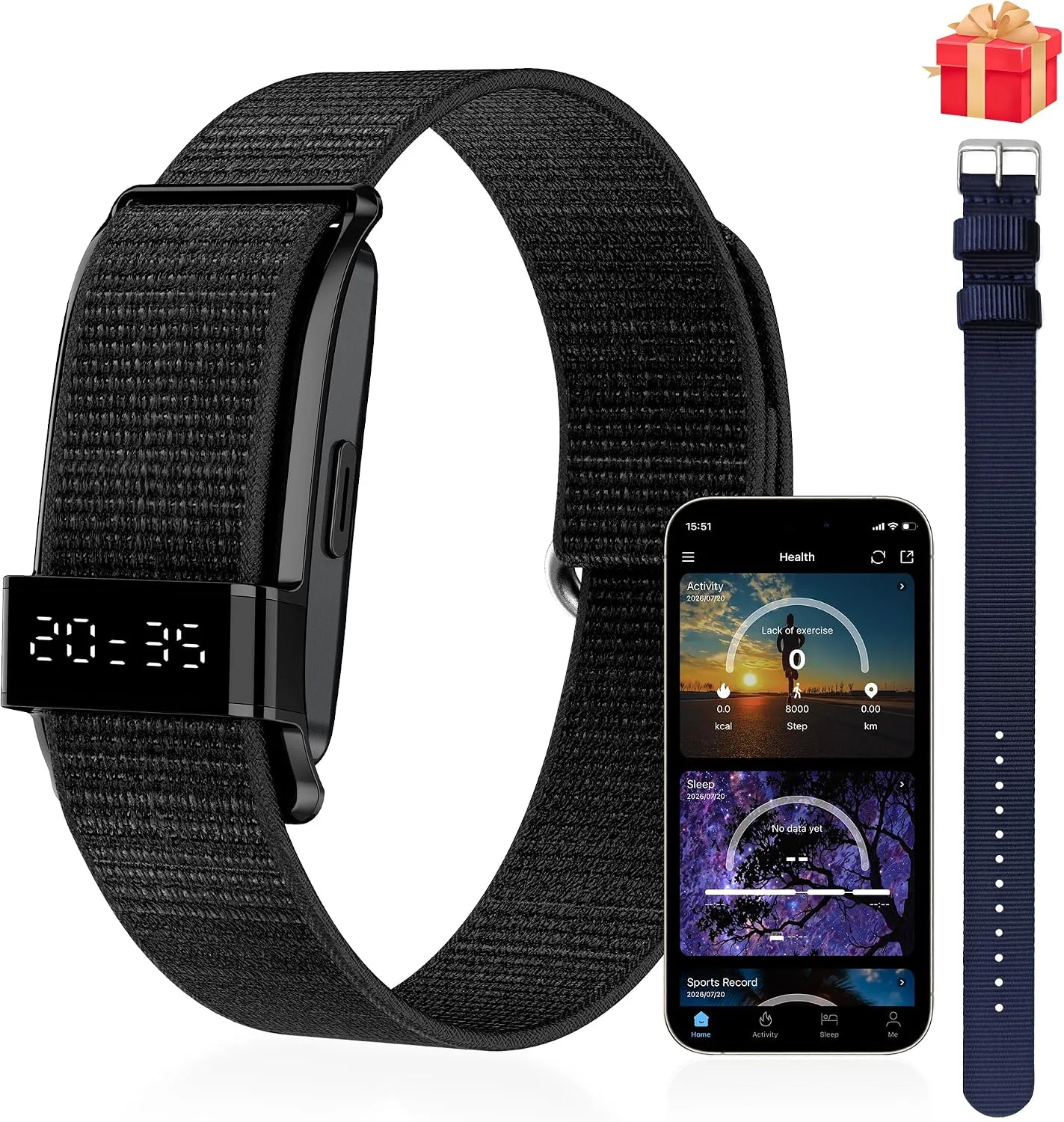 Smartband Tizoop para Hombre y Mujer Monitor de Actividad y Salud