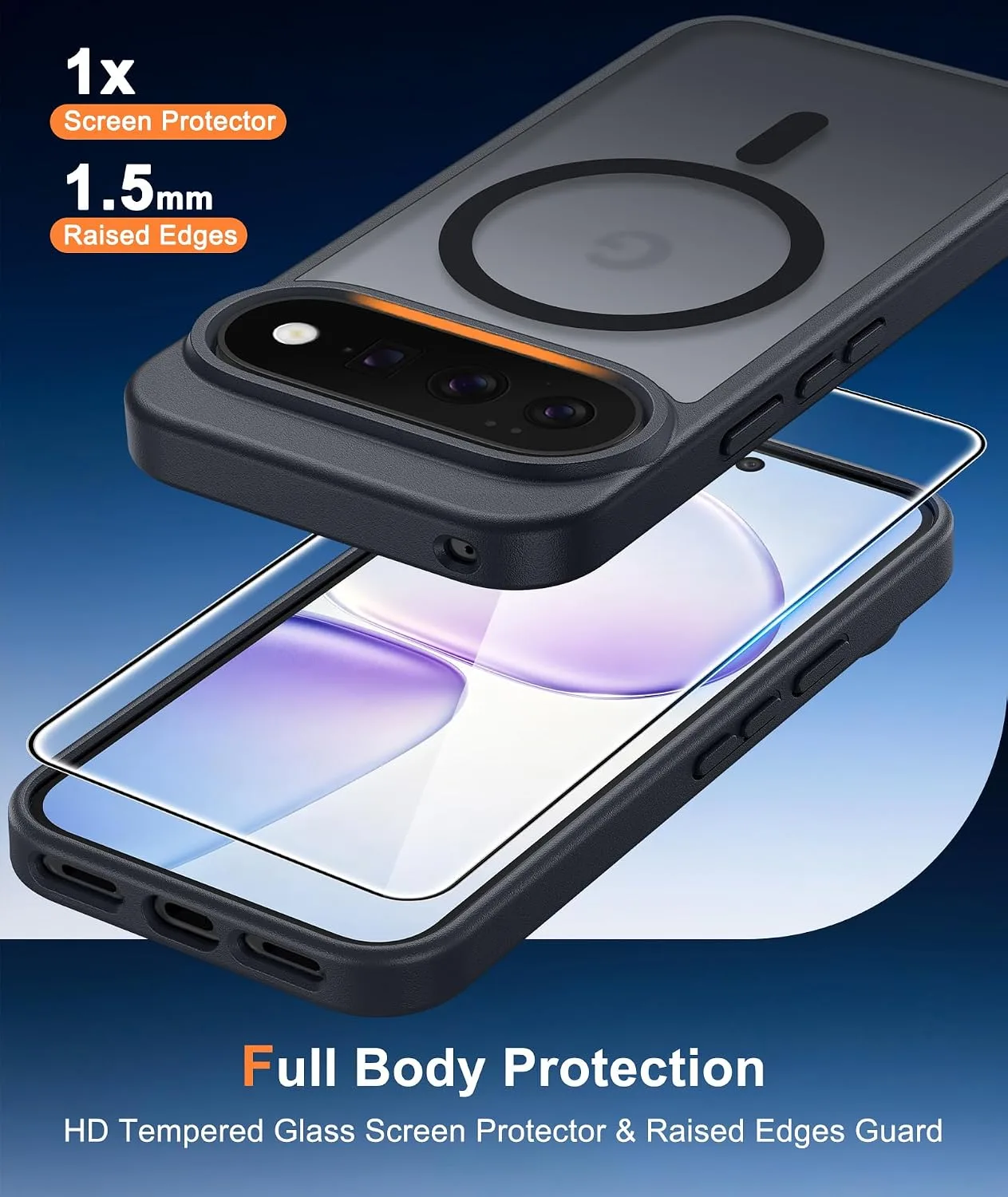 FNTCASE for Google Pixel 11 Pro XL Case Fit for MagSafe Black