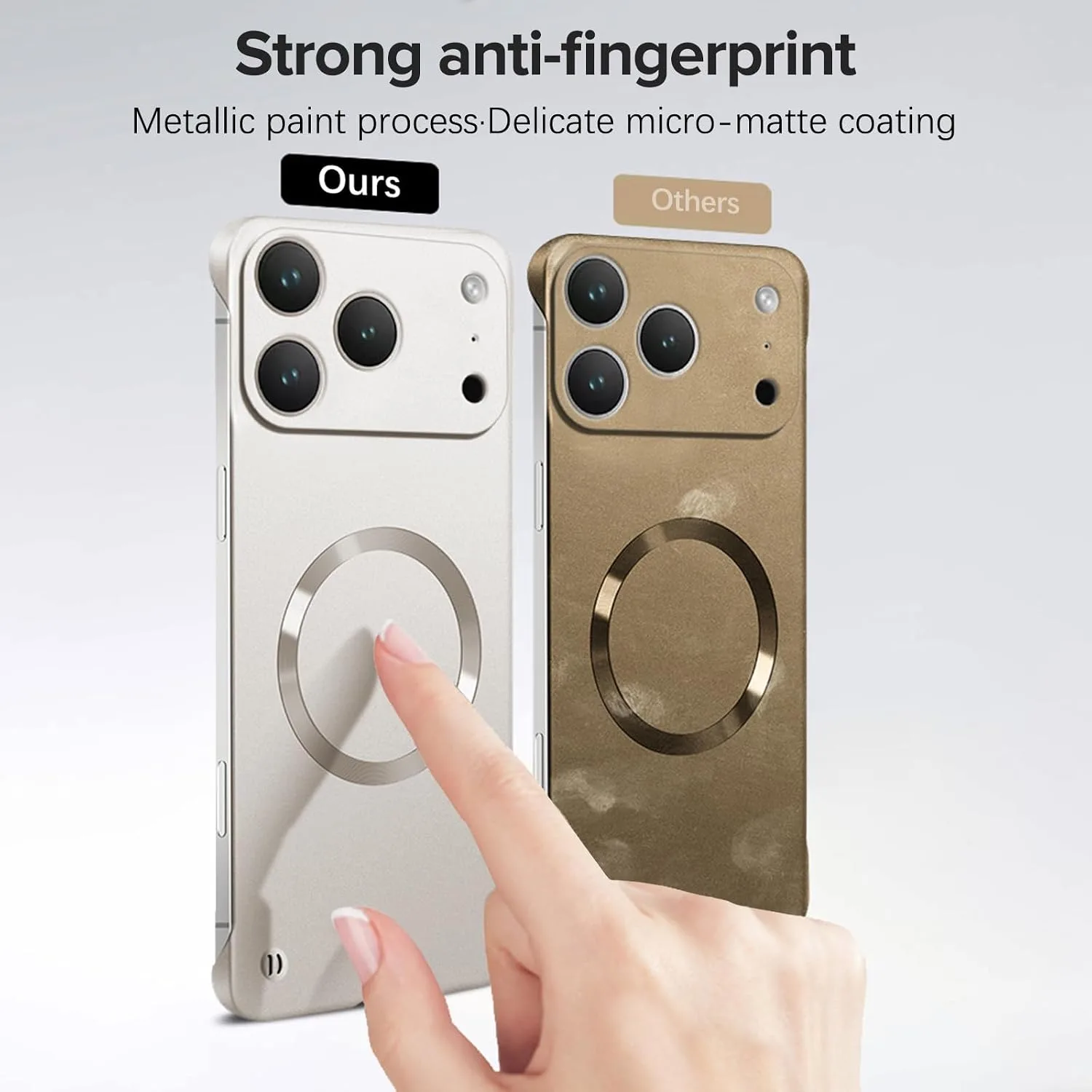 Case for iPhone 18 Pro Max, Magnetic Case Compatible with Mag-Safe Gold