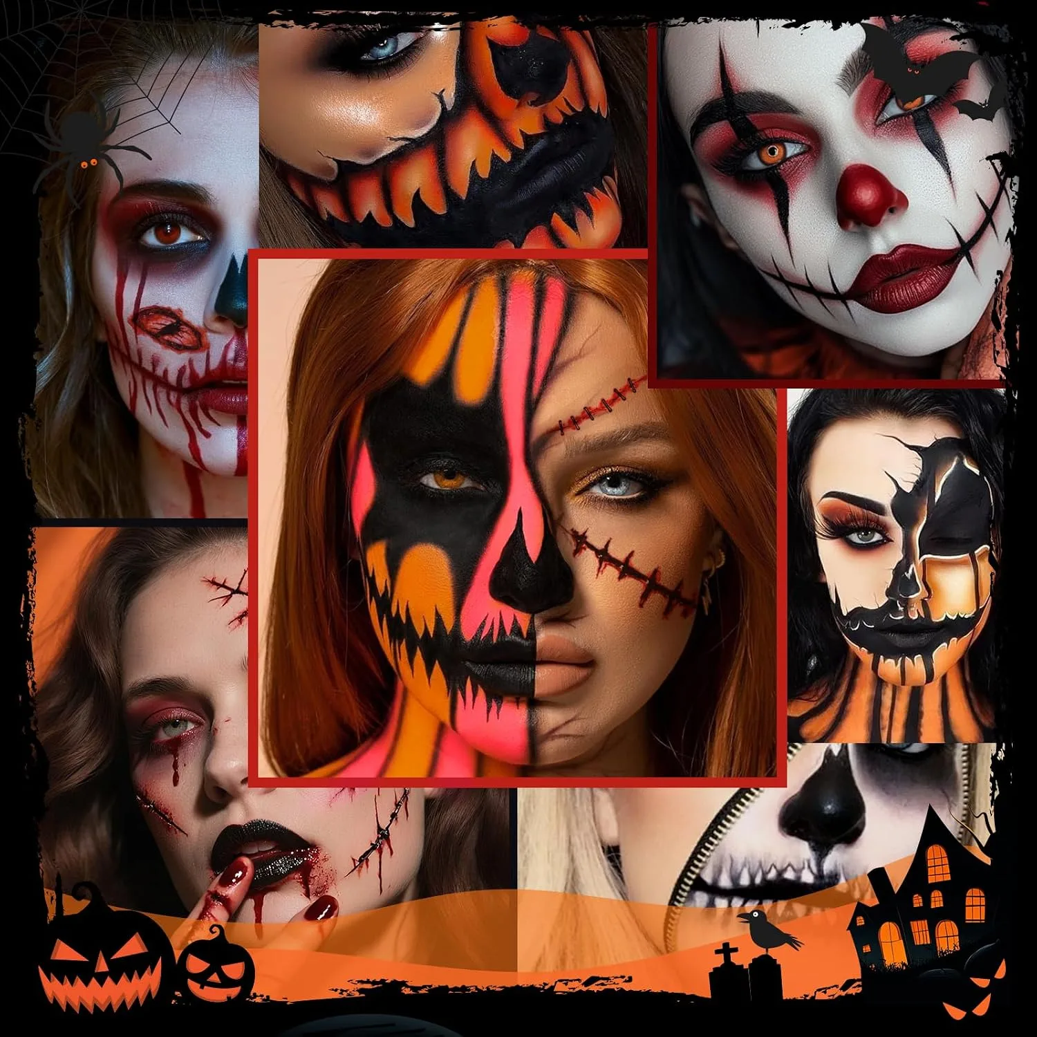 docolor 4-in-1 Halloween Gifts, Makeup Gift Set for Women, with Gift Box