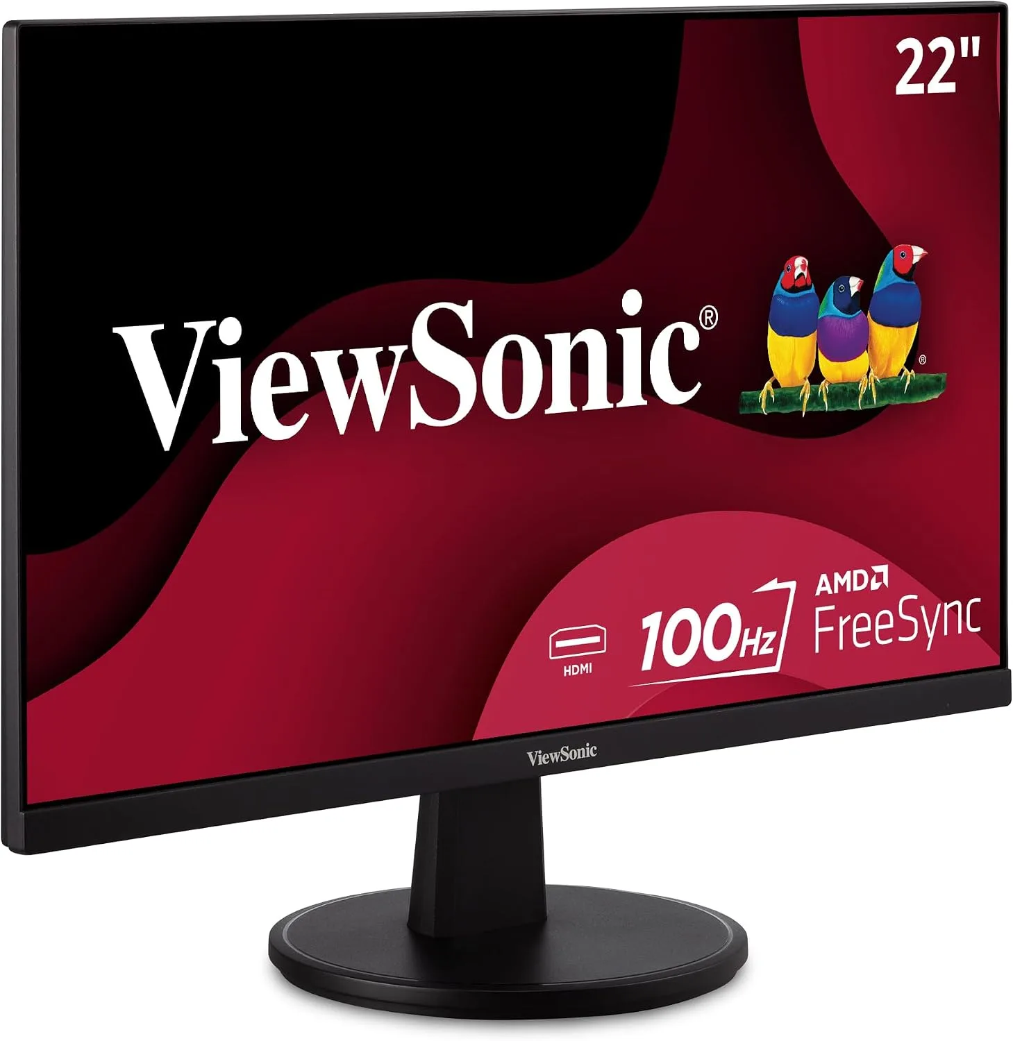 ViewSonic VS2247-MH 22 Inch 1080p Monitor, 100Hz Refresh Rate for Smooth Home and Office Viewing, Eye Care Technology, Thin Bezels, HDMI, and VGA Inputs