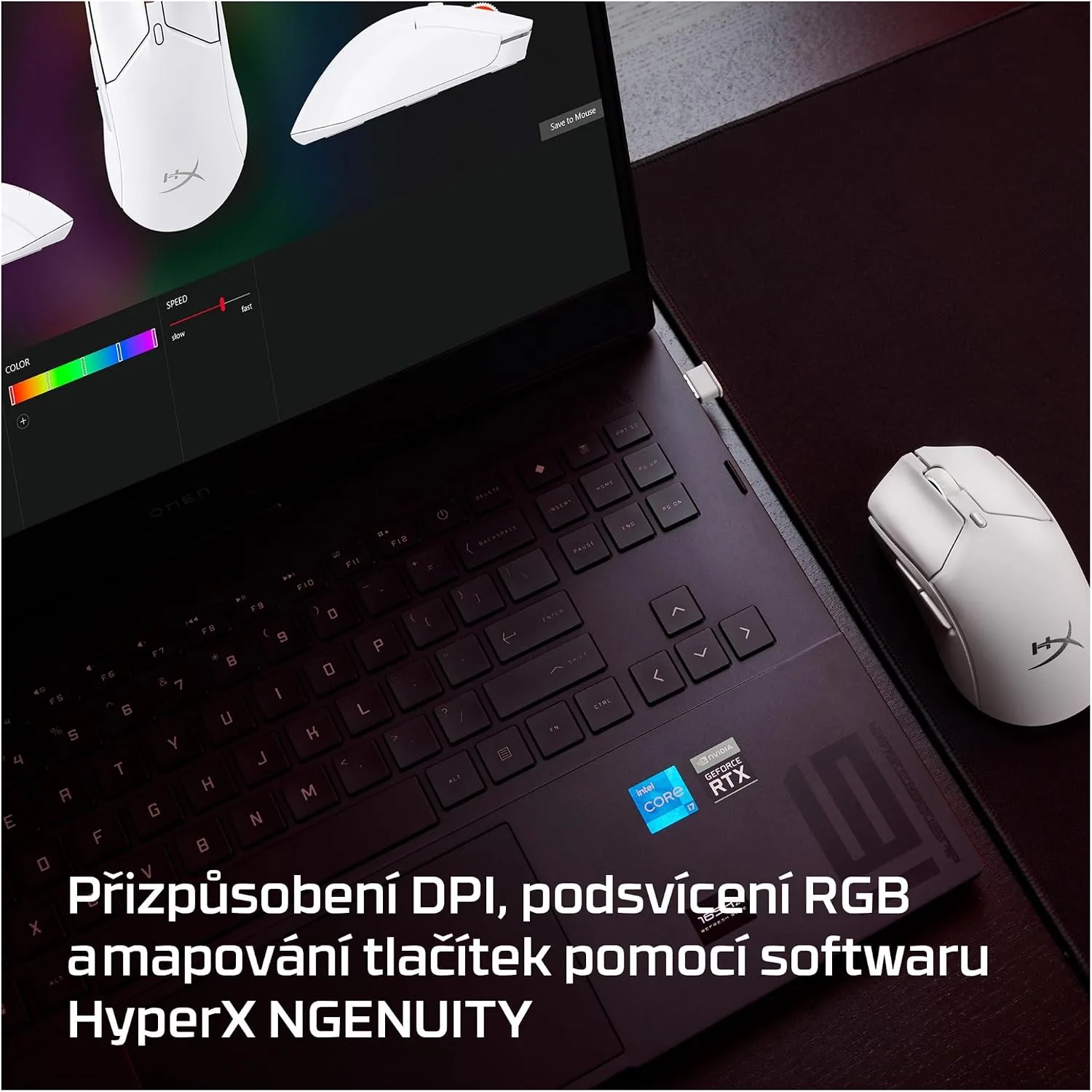 HyperX Pulsefire Haste 2 Mini – Wireless Gaming Mouse for PC Compact Lightweight Bluetooth 2.4GHz White