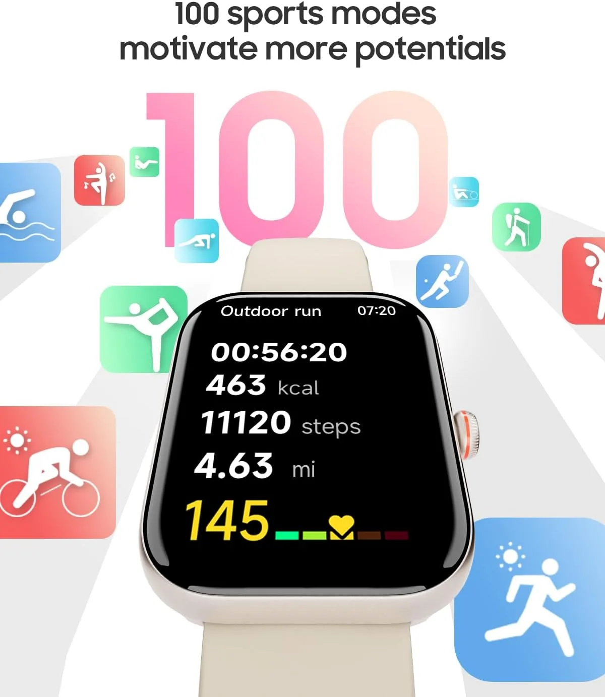 1.91" Smart Watch for Women with ALEXA, Fitness Watch for Android iOS Phone