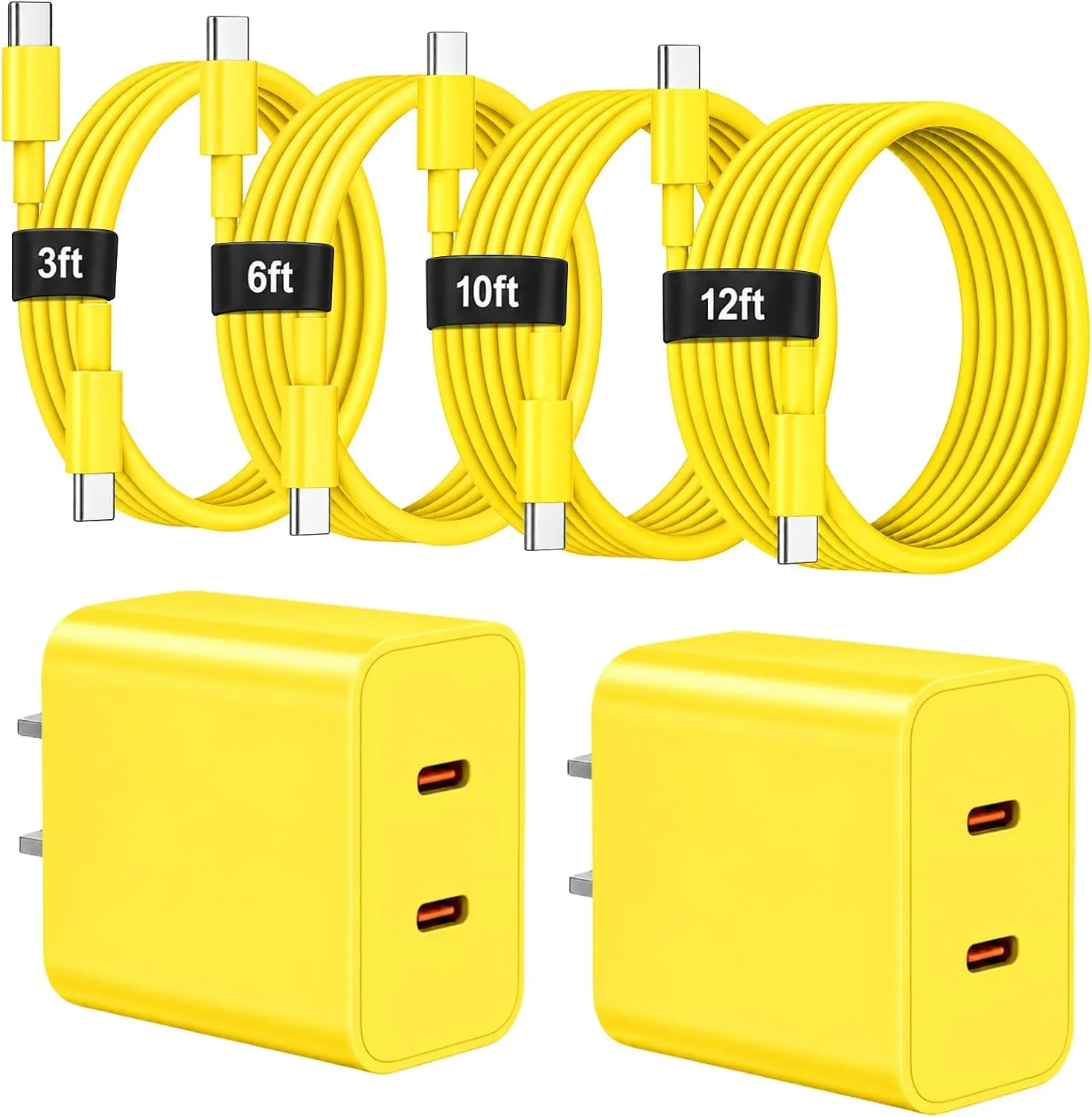 Super Fast Type C Charger for Samsung, 45W Dual Port USB C Charger