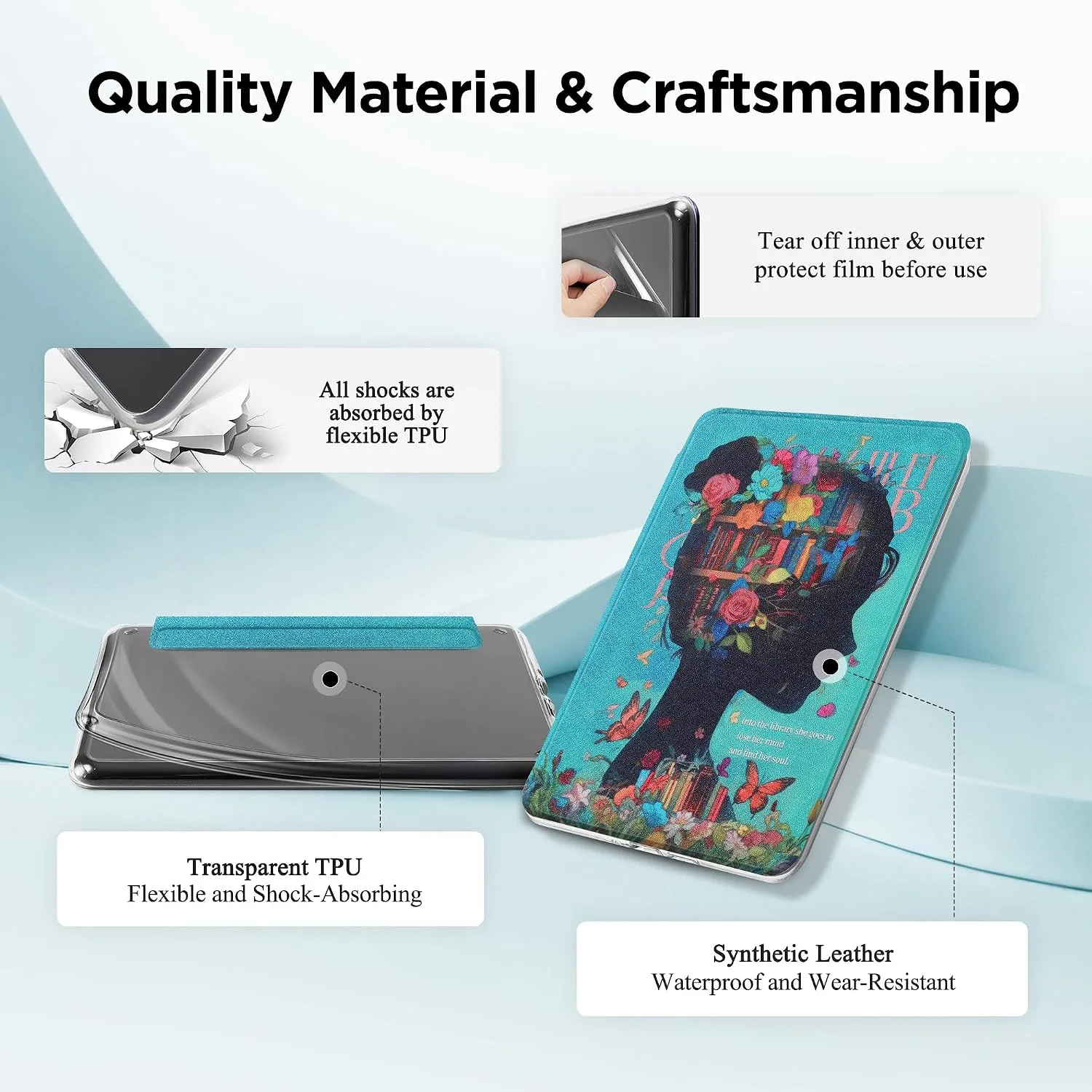SESENSE Magnetic Case for 7'' Kindle Paperwhite 12th Gen 2024 & Colorsoft