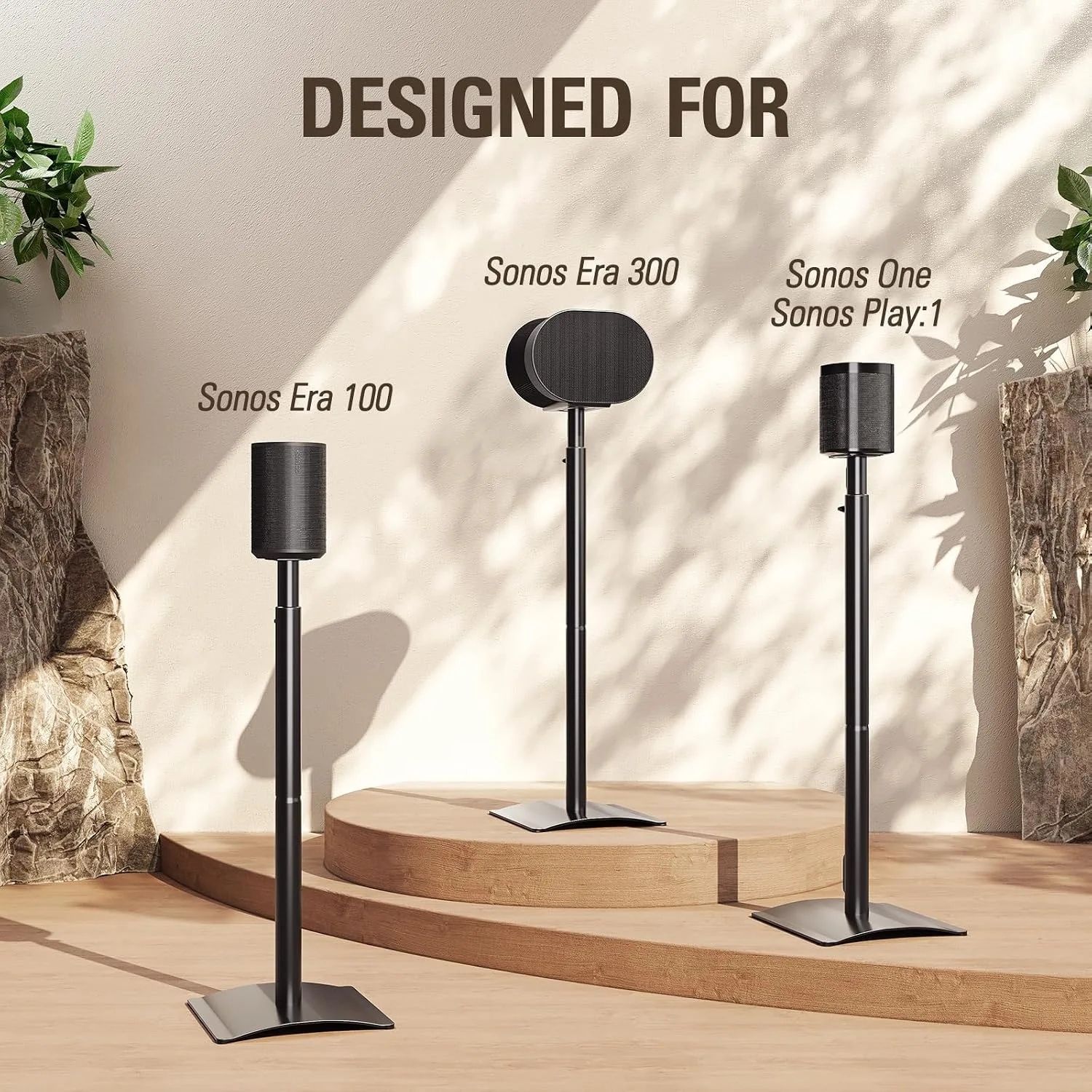 Mounting Dream Speaker Stands One for Sonos Era 100, One for Era 300