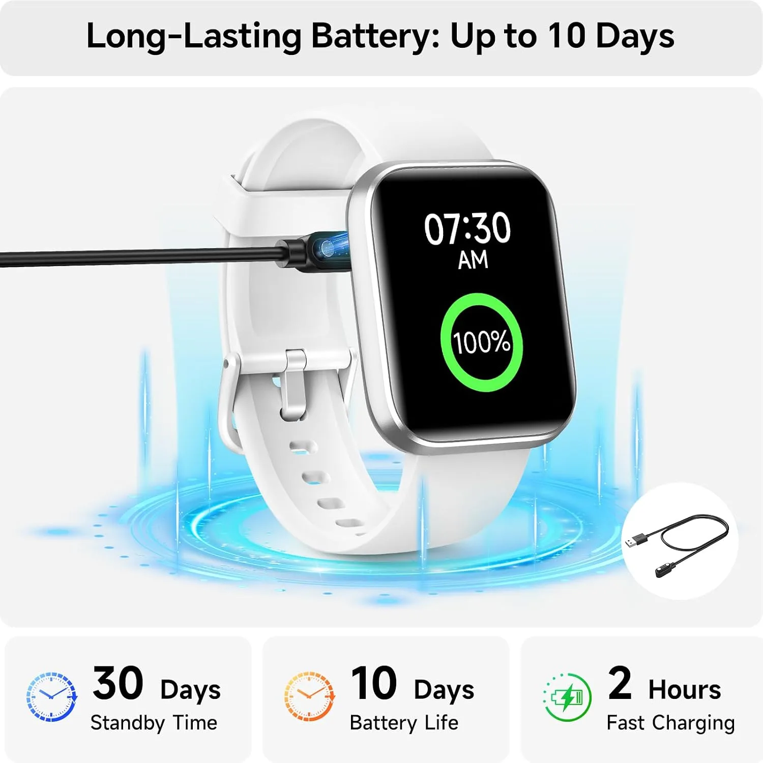 Smart Watches for Women Men, 1.85" Smart Watch Compatible iPhone/Samsung/Android (Answer/Make), Fitness Tracker with Heart Rate/Sleep Monitor, Smartwatch 3ATM Waterproof 120+ Sport Modes, Step Counter