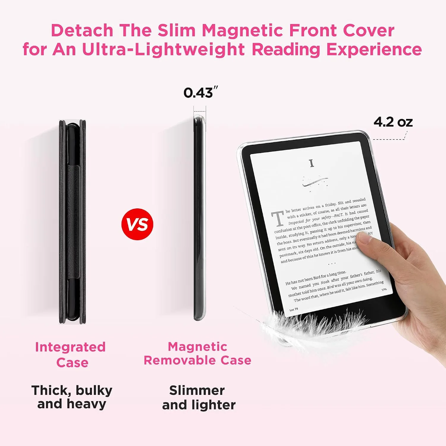 SESENSE Magnetic Case for 7'' Kindle Paperwhite 12th Gen 2024 & Colorsoft