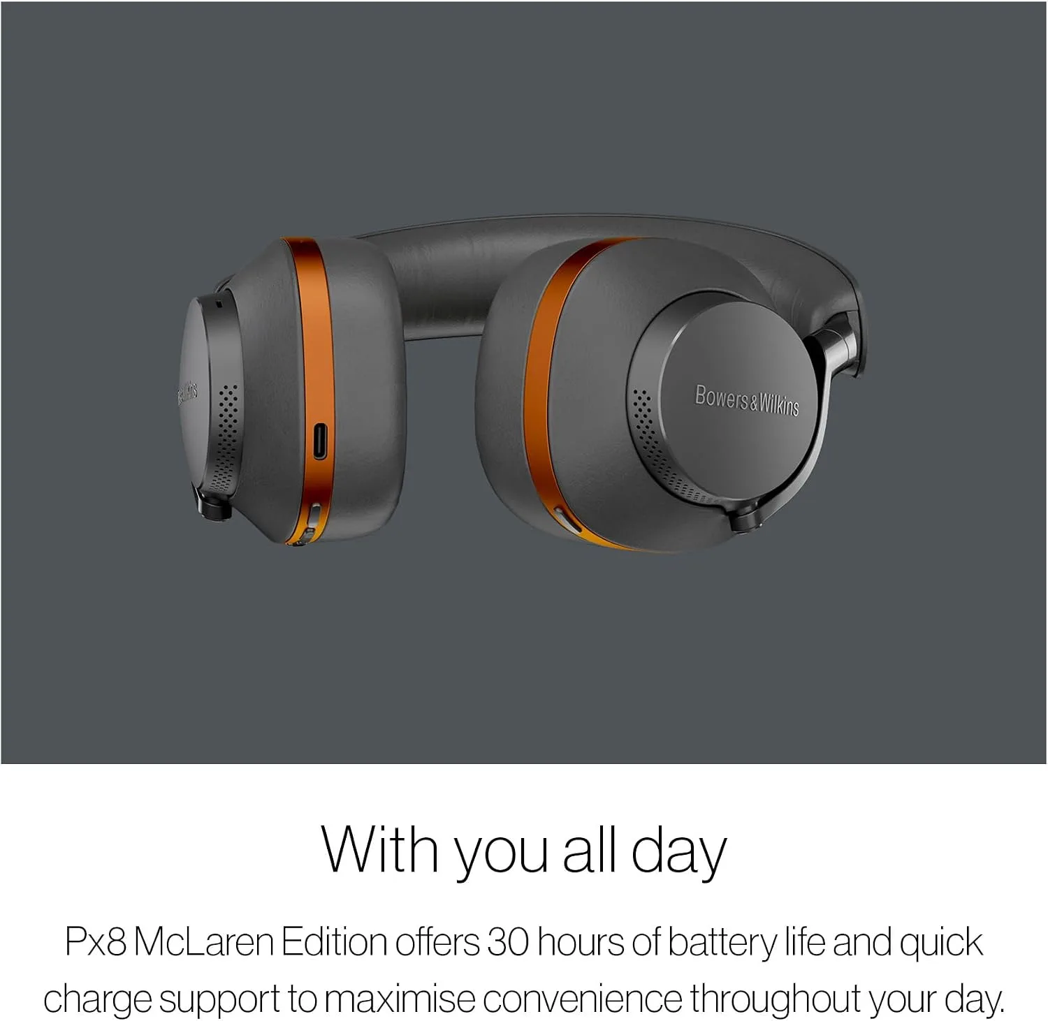 Bowers & Wilkins Px8 Over-Ear Wireless Headphones, McLaren Edition