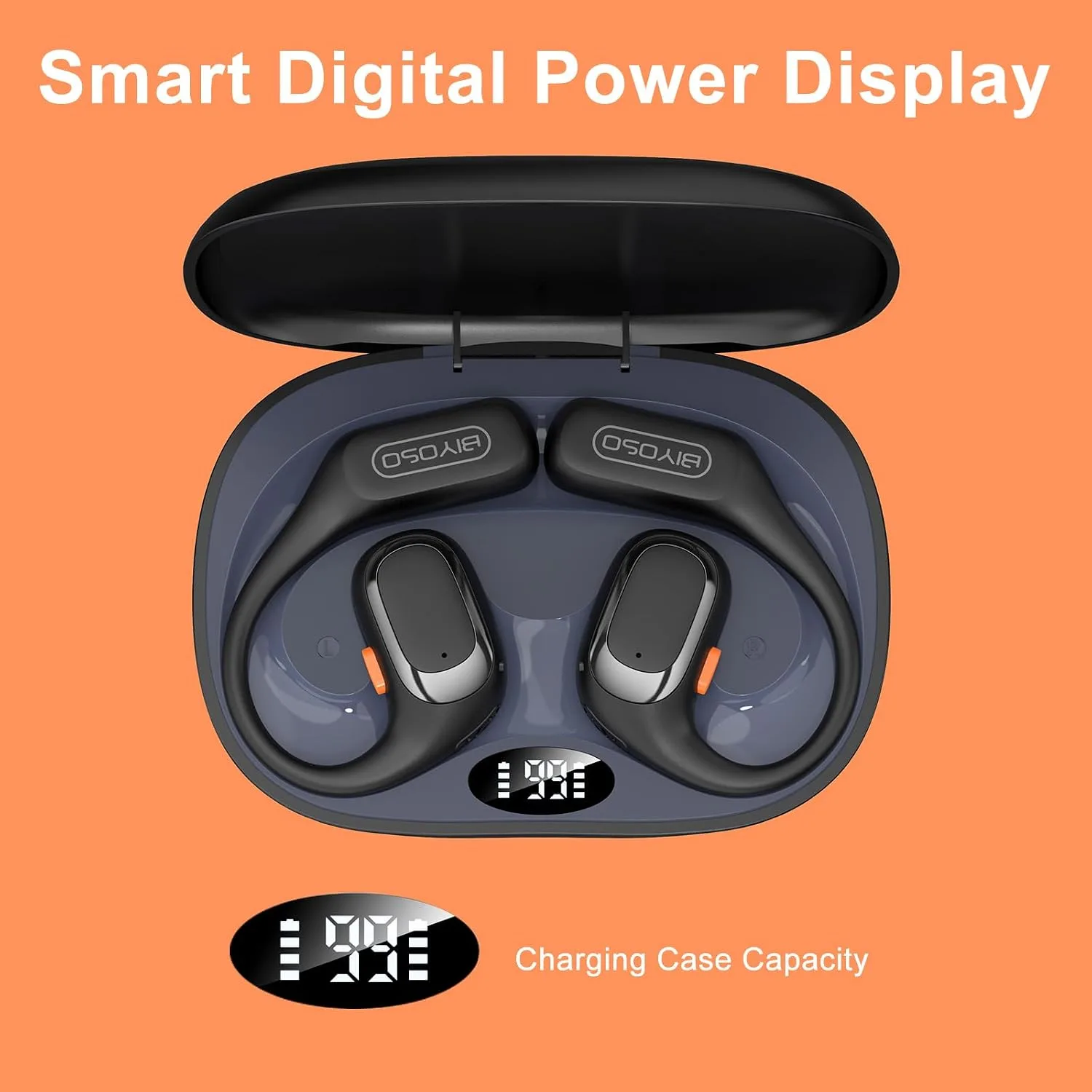 X52 Open-Ear Headphones, Open Earbuds, Dual-Channel