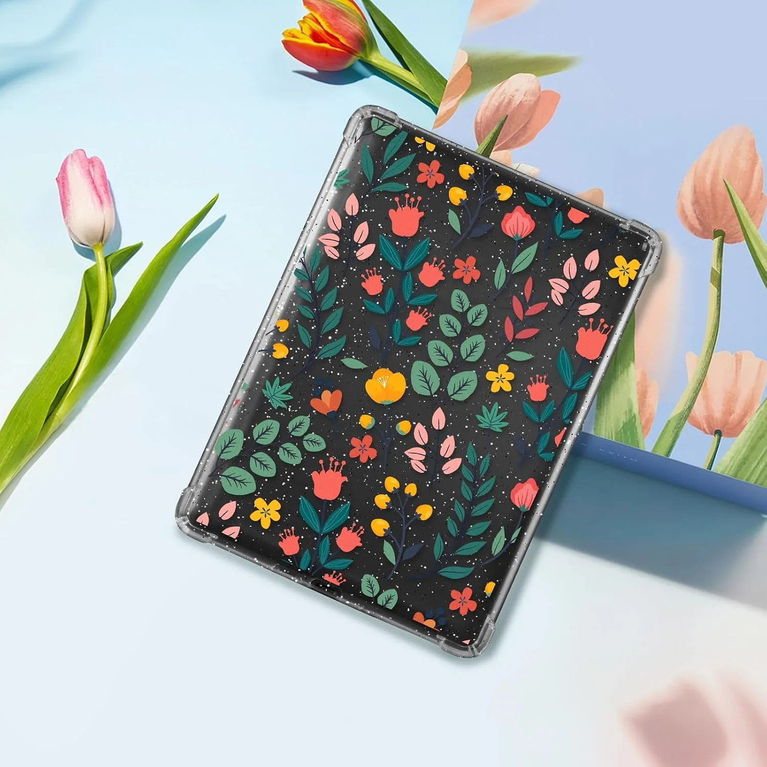 CoBak 6" Clear Case not for iPad (A08272912),Floral