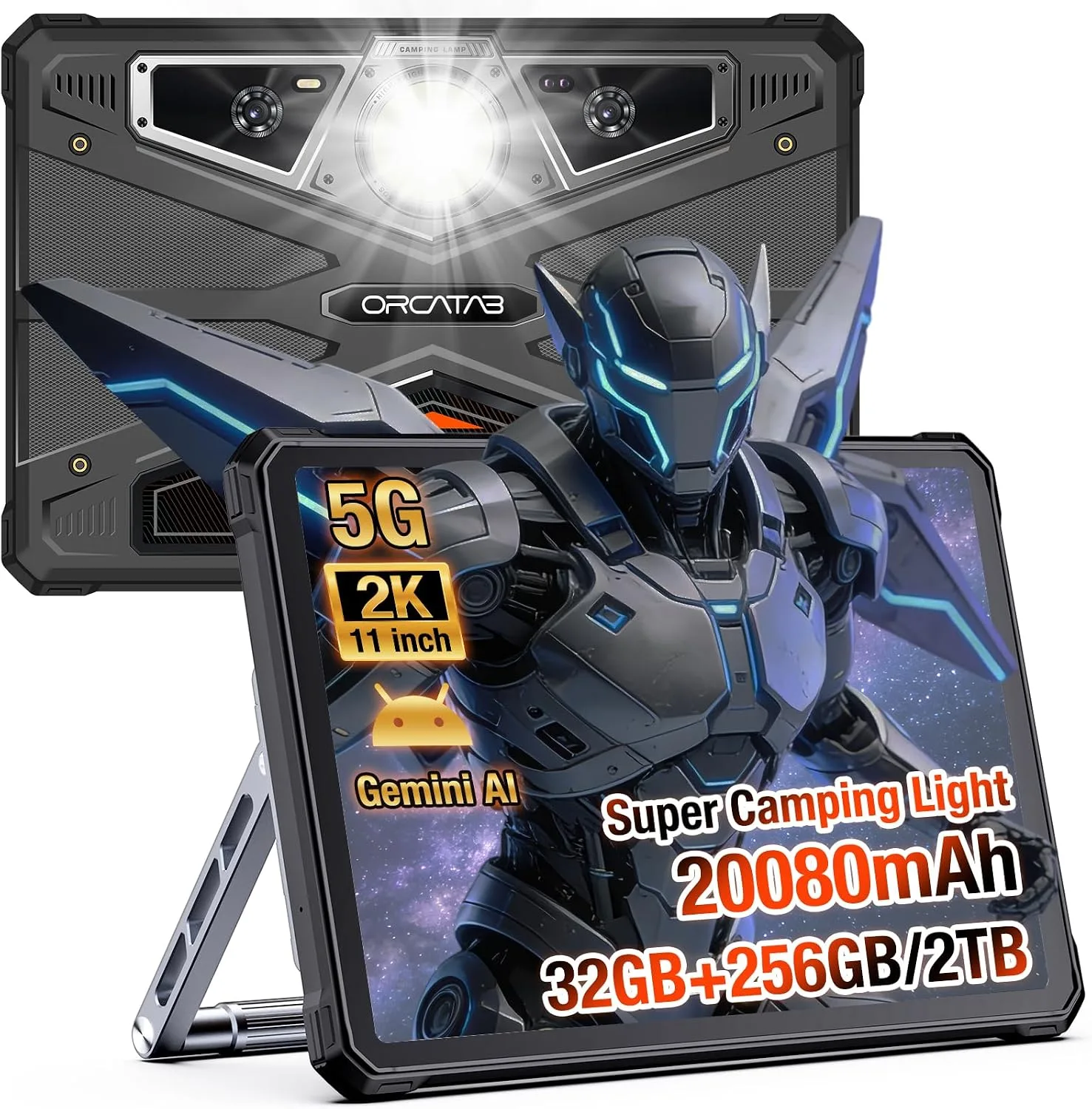 WT1 Pro 5G Rugged Tablet Android 16-11" 2K 120Hz 20080mAh Waterproof Tablet