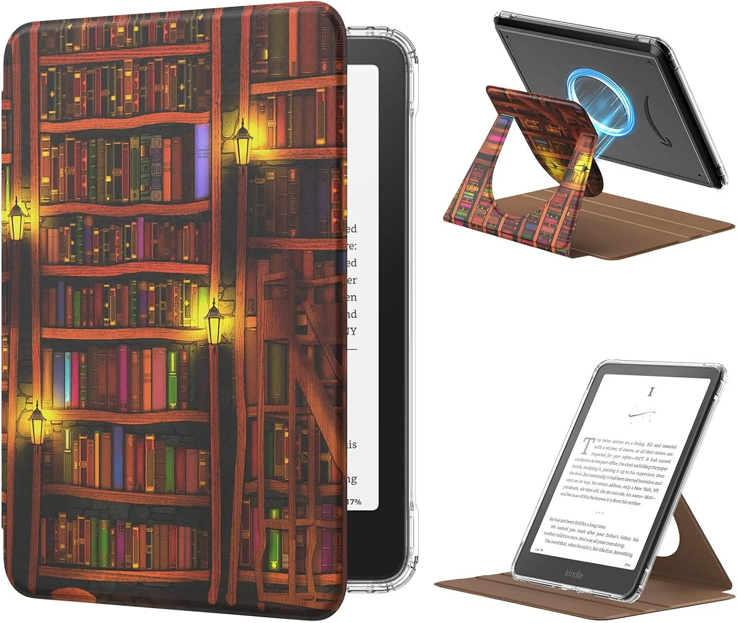 Estuche MoKo 360° Rotatorio para Kindle Paperwhite 7" 12ª Gen 2024 y Colorsoft