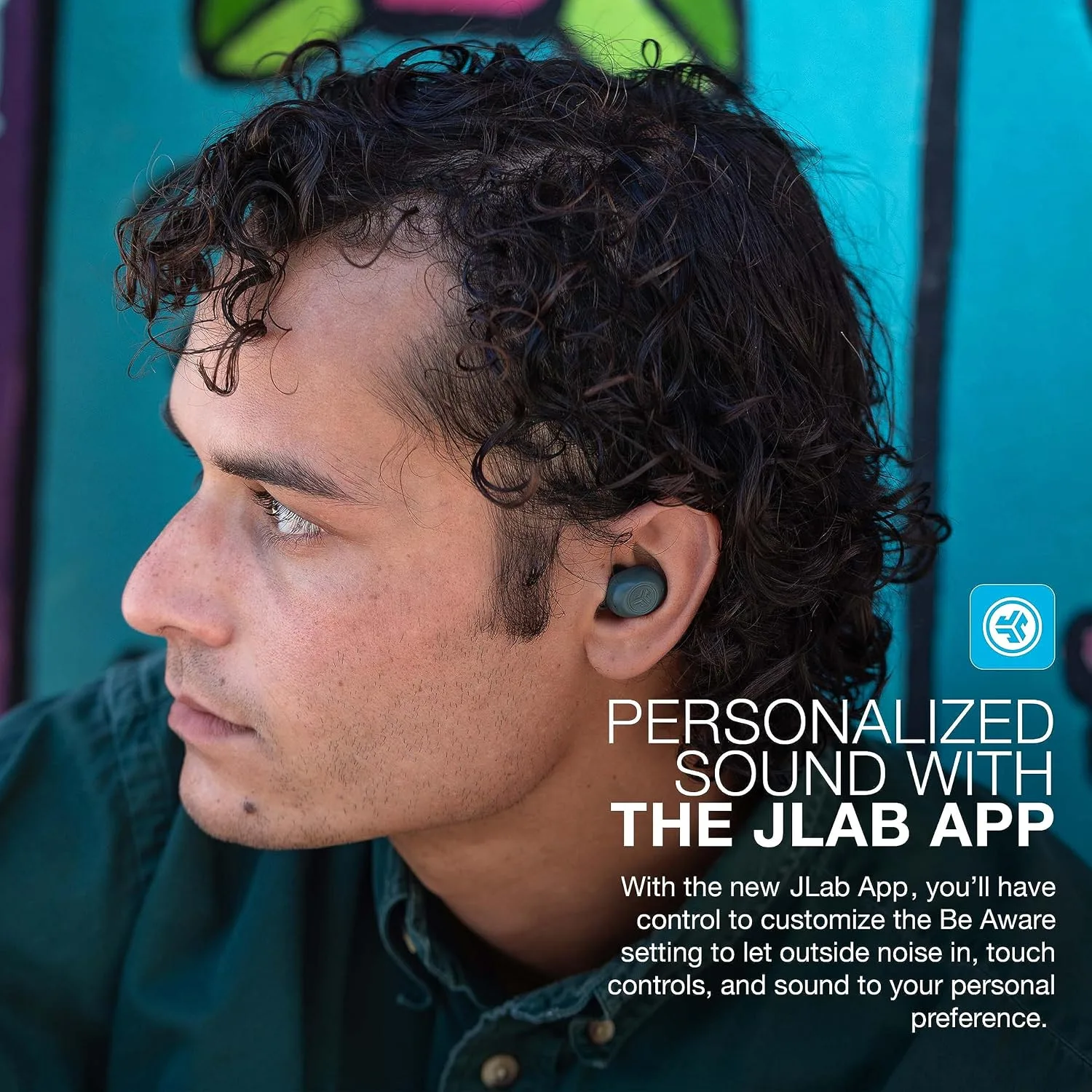 JLab JBuds Mini True Wireless Earbuds, Bluetooth Multipoint, Sage