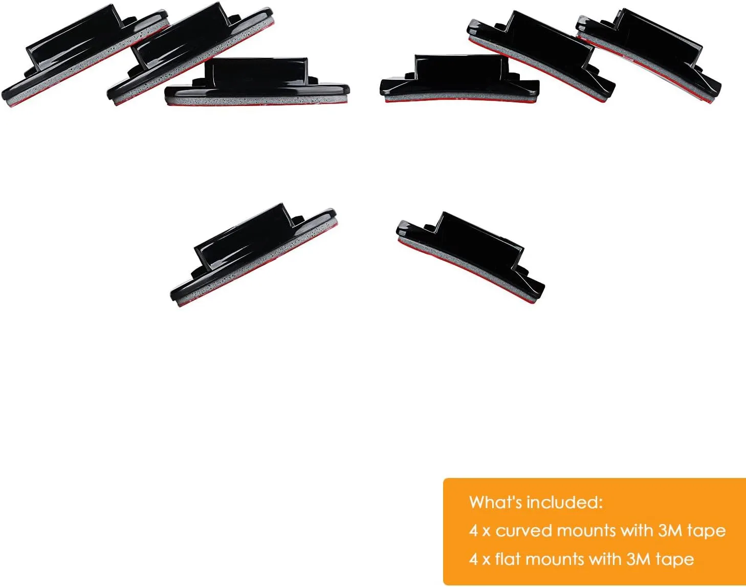 Helmet Adhesive Mounts Curved Sticky Flat Attachment for GoPro