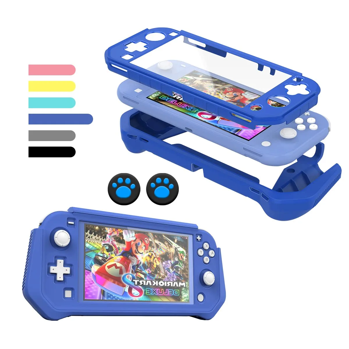 Protective Case for Nintendo Switch Lite, with Detachable TPU