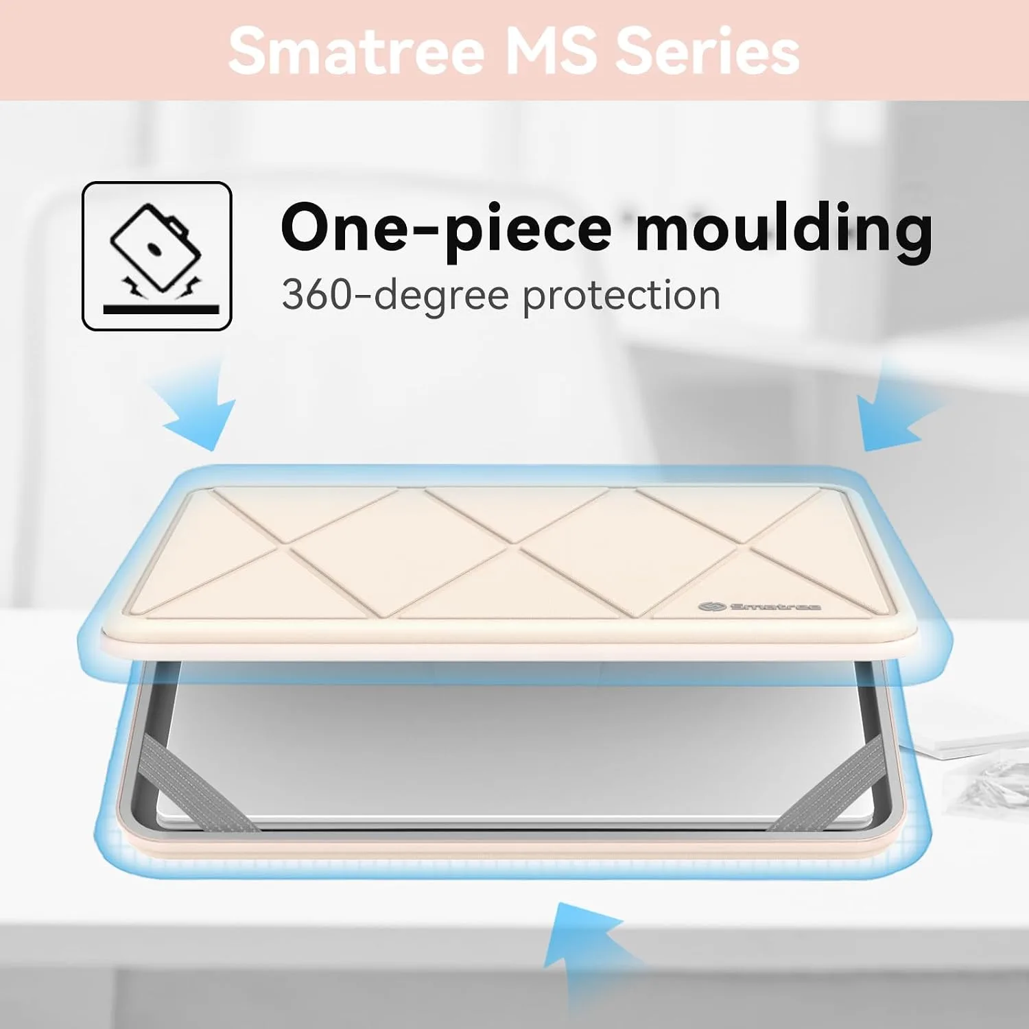 Smatree MS59T Hard EVA Case with Stand for 14" ASUS Zenbook Duo 14 UX482