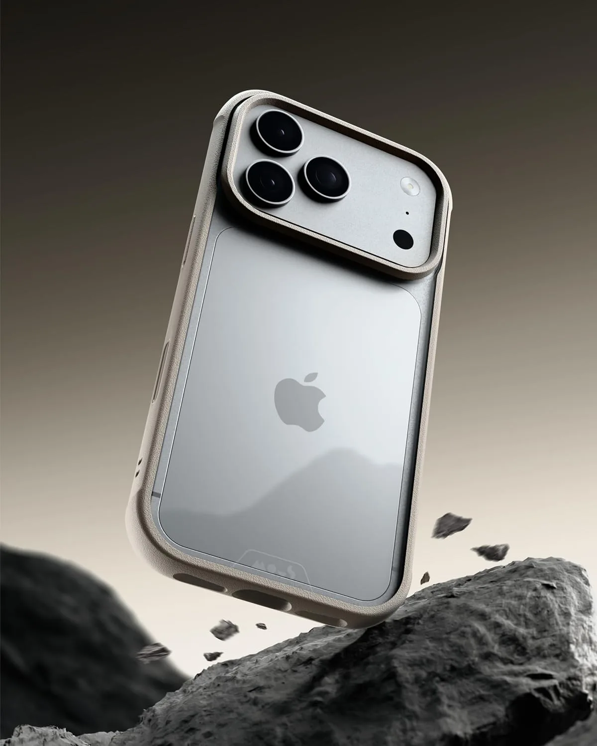 Mous for iPhone 18 Pro Clear Case, Clarity, Scratch Resistant, Sand