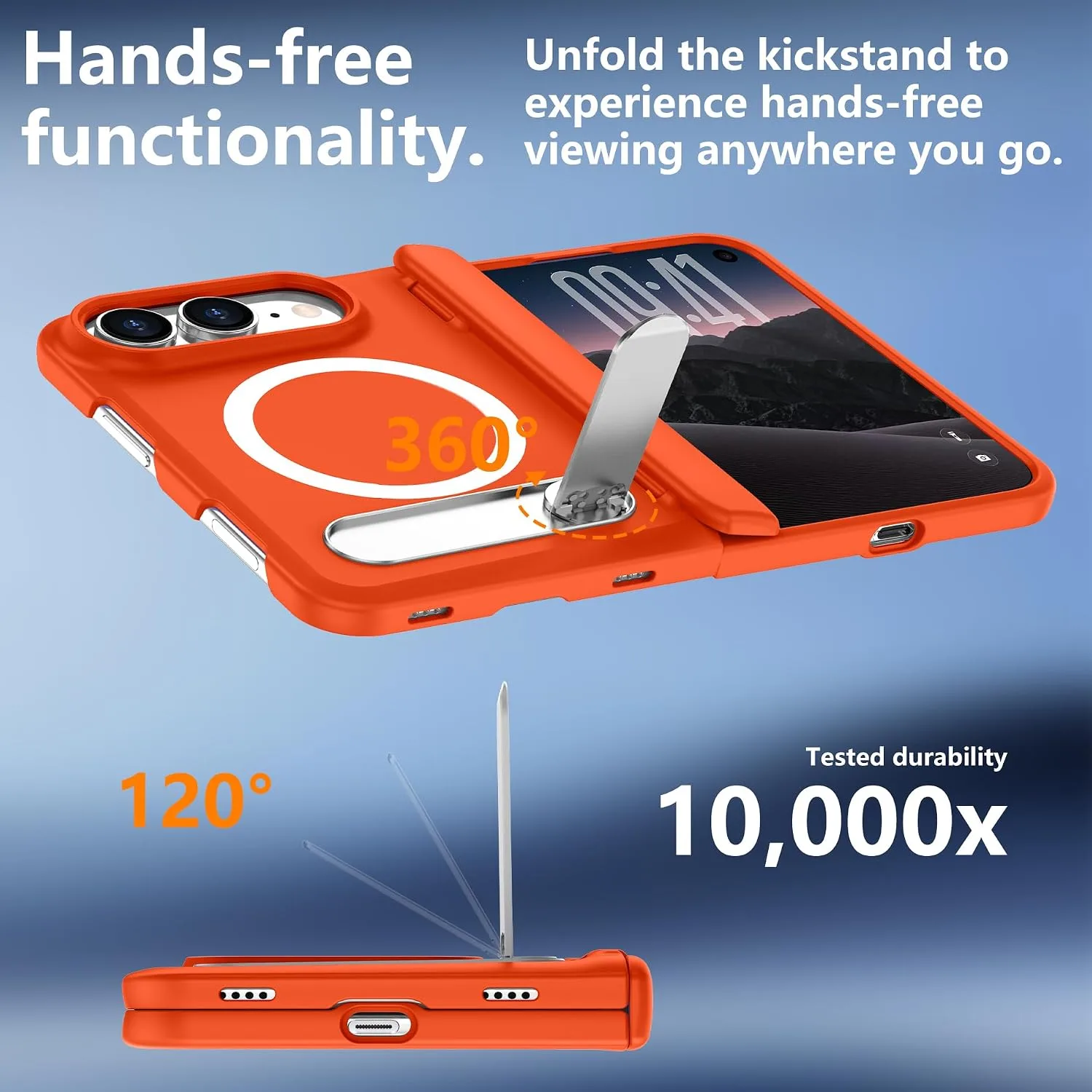 For iPhone Duo Case/iPhone Fold Case with Kickstand & Screen Protector